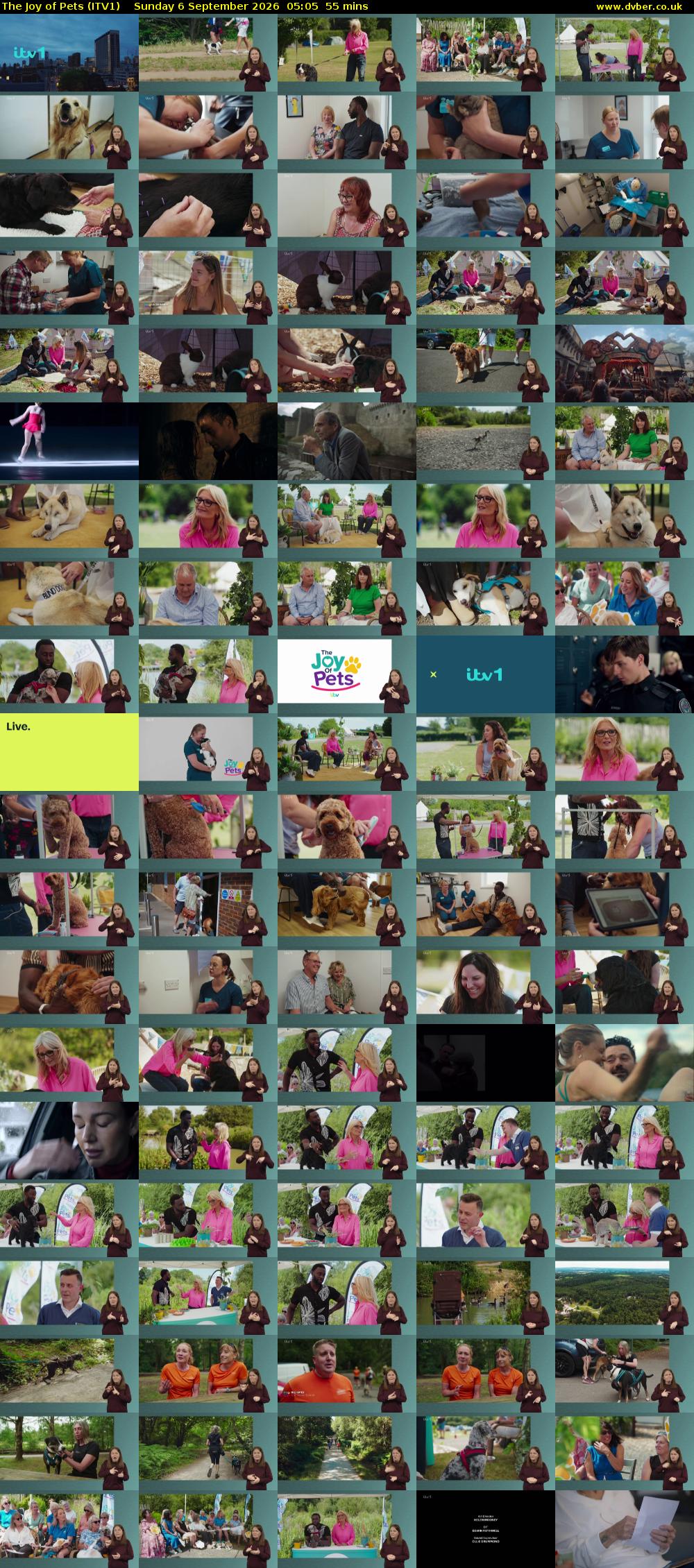 The Joy of Pets (ITV1) Sunday 6 September 2026 05:05 - 06:00