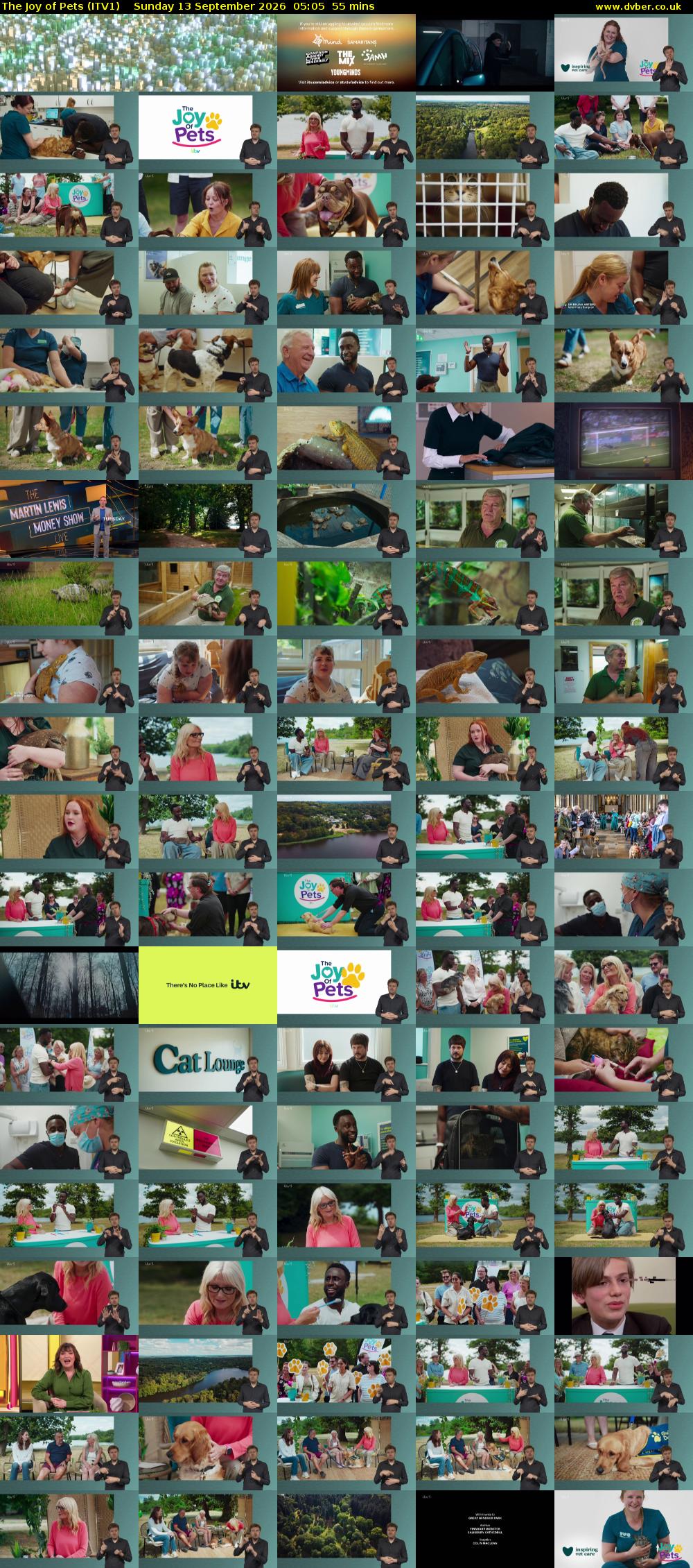 The Joy of Pets (ITV1) Sunday 13 September 2026 05:05 - 06:00