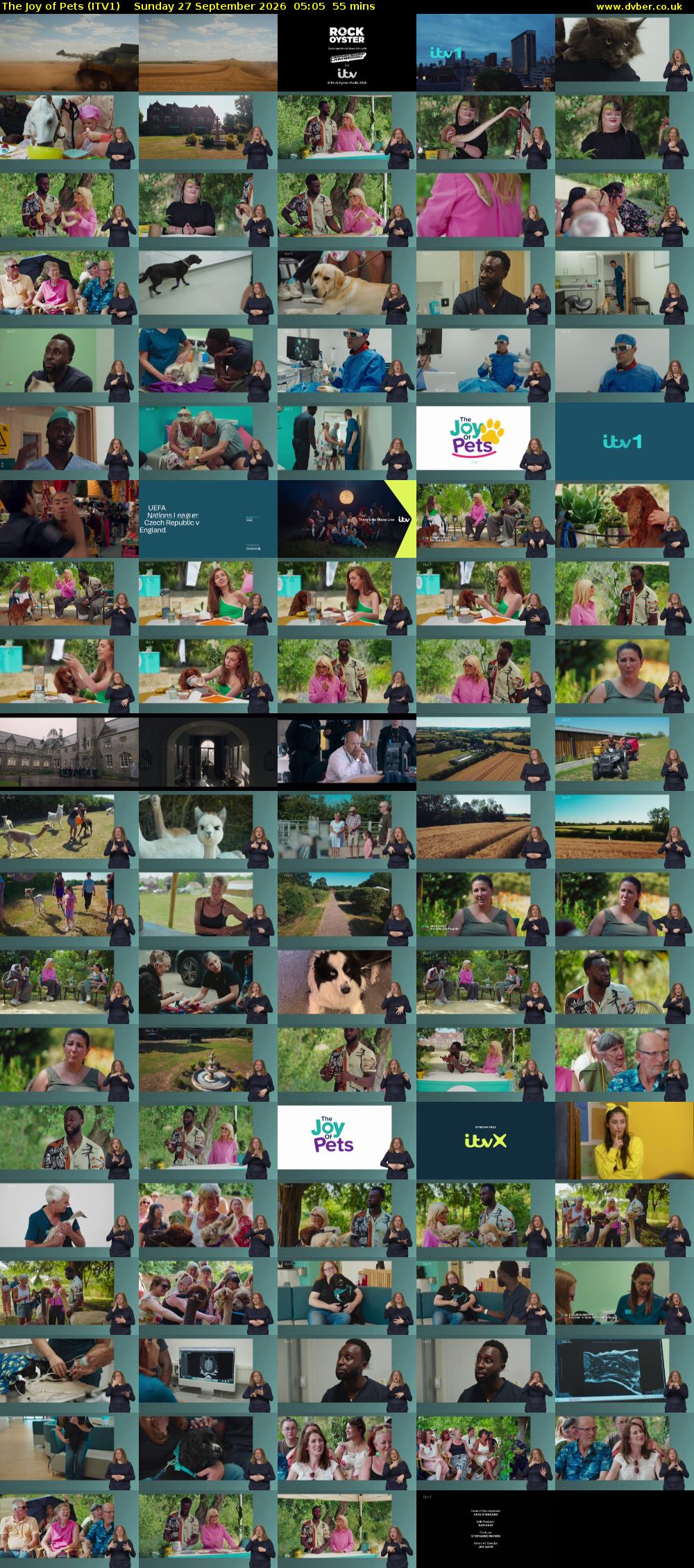 The Joy of Pets (ITV1) Sunday 27 September 2026 05:05 - 06:00