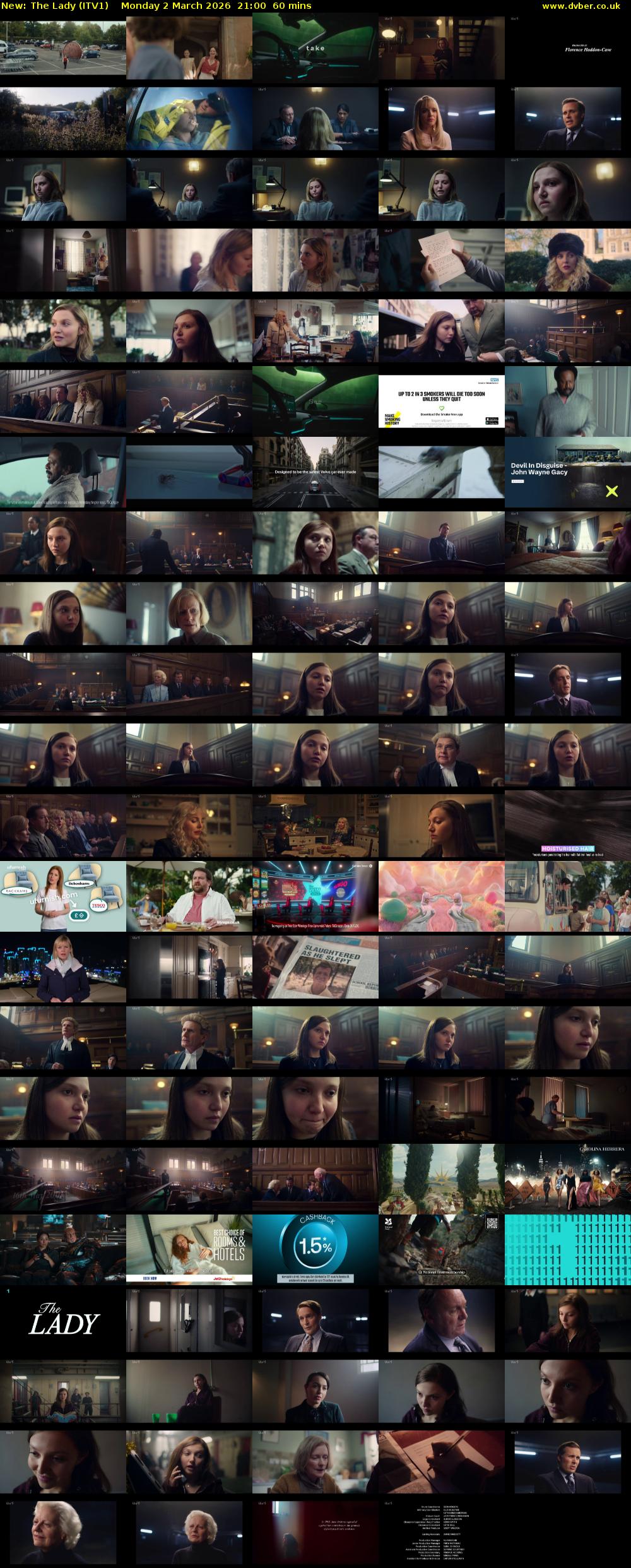 The Lady (ITV1) Monday 2 March 2026 21:00 - 22:00