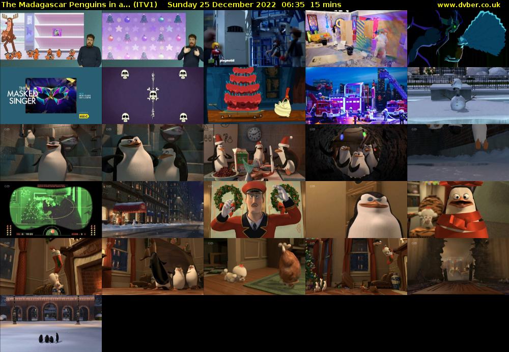 The Madagascar Penguins in a... (ITV1) Sunday 25 December 2022 06:35 - 06:50
