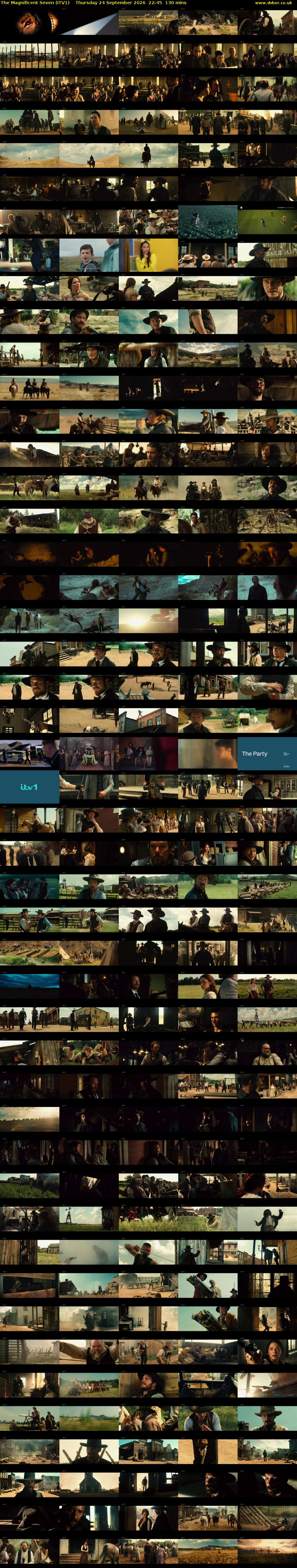 The Magnificent Seven (ITV1) Thursday 24 September 2026 22:45 - 00:55