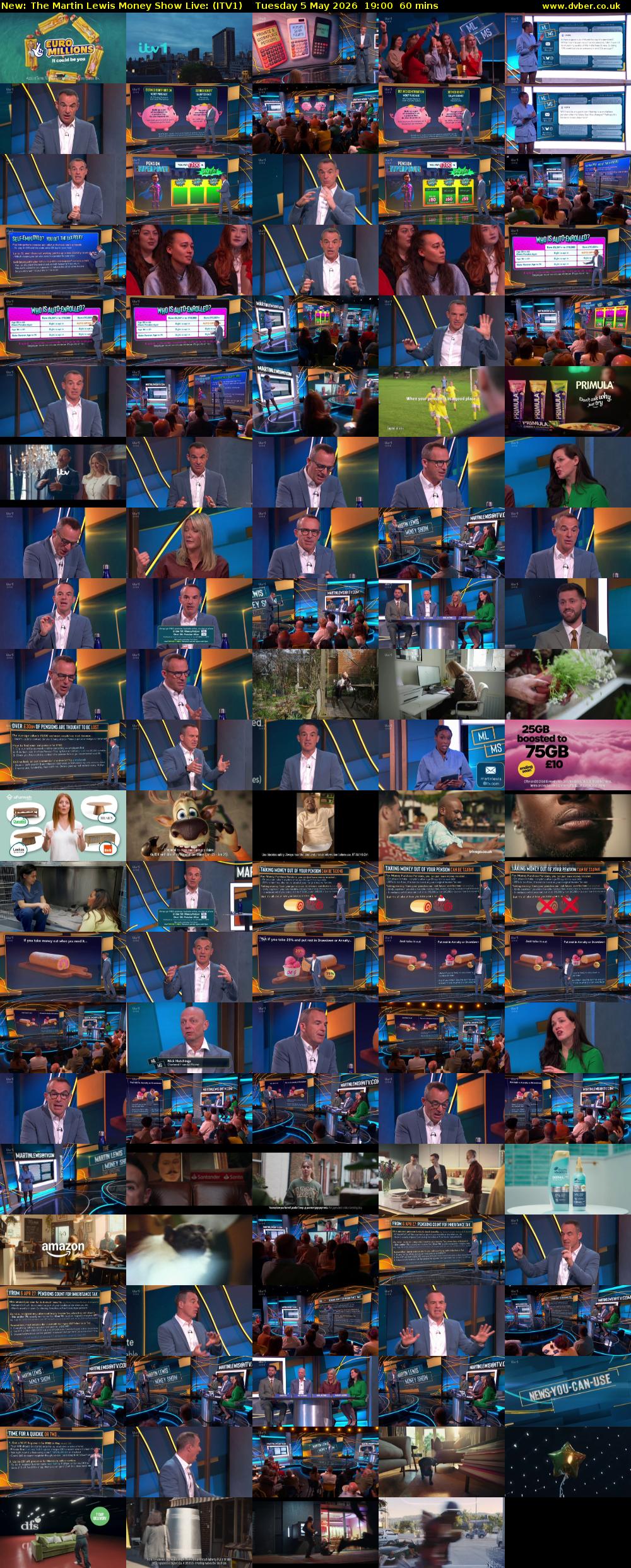 The Martin Lewis Money Show Live: (ITV1) Tuesday 5 May 2026 19:00 - 20:00