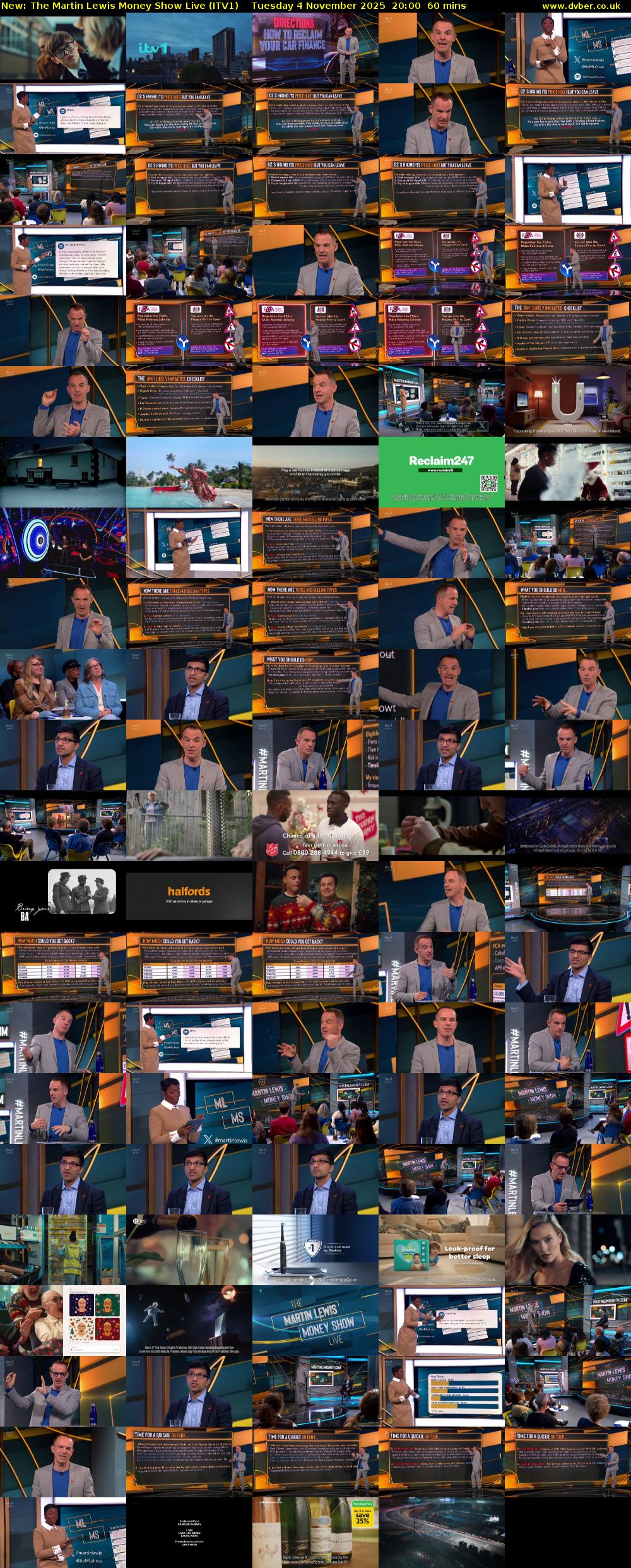 The Martin Lewis Money Show Live (ITV1) Tuesday 4 November 2025 20:00 - 21:00