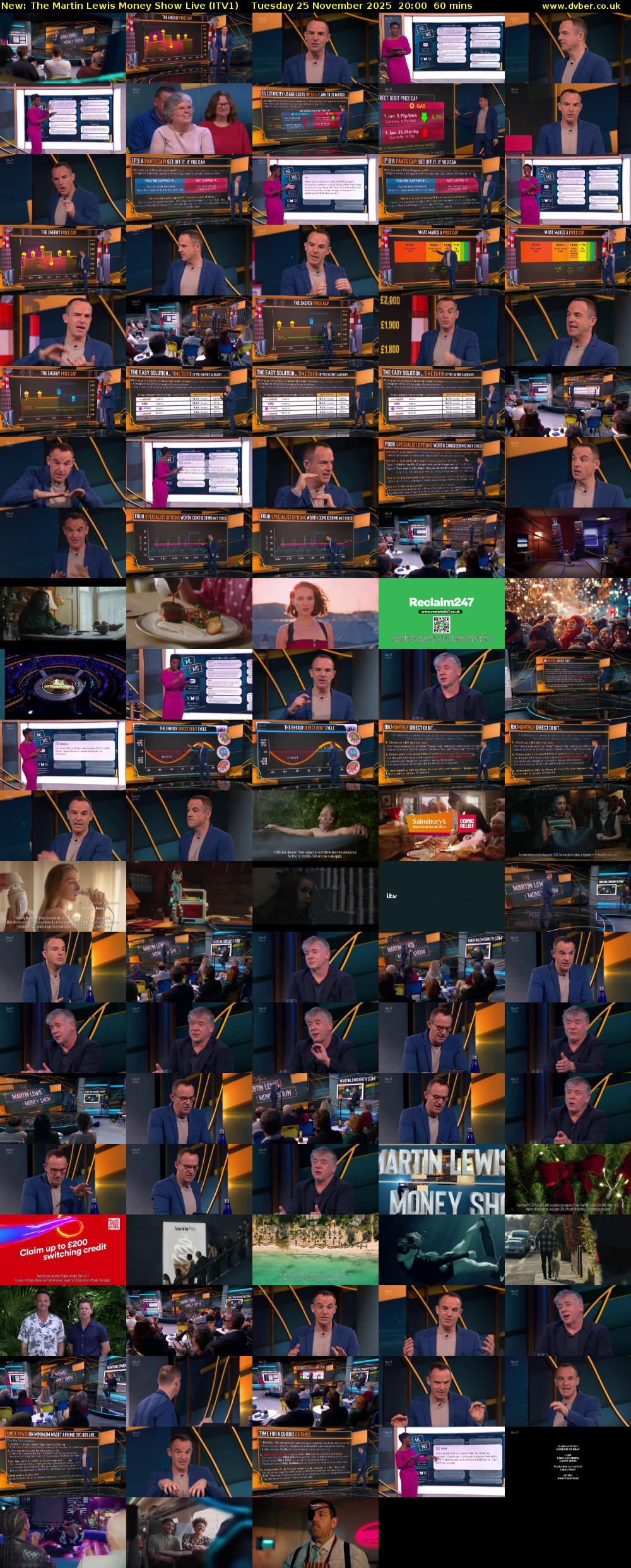 The Martin Lewis Money Show Live (ITV1) Tuesday 25 November 2025 20:00 - 21:00
