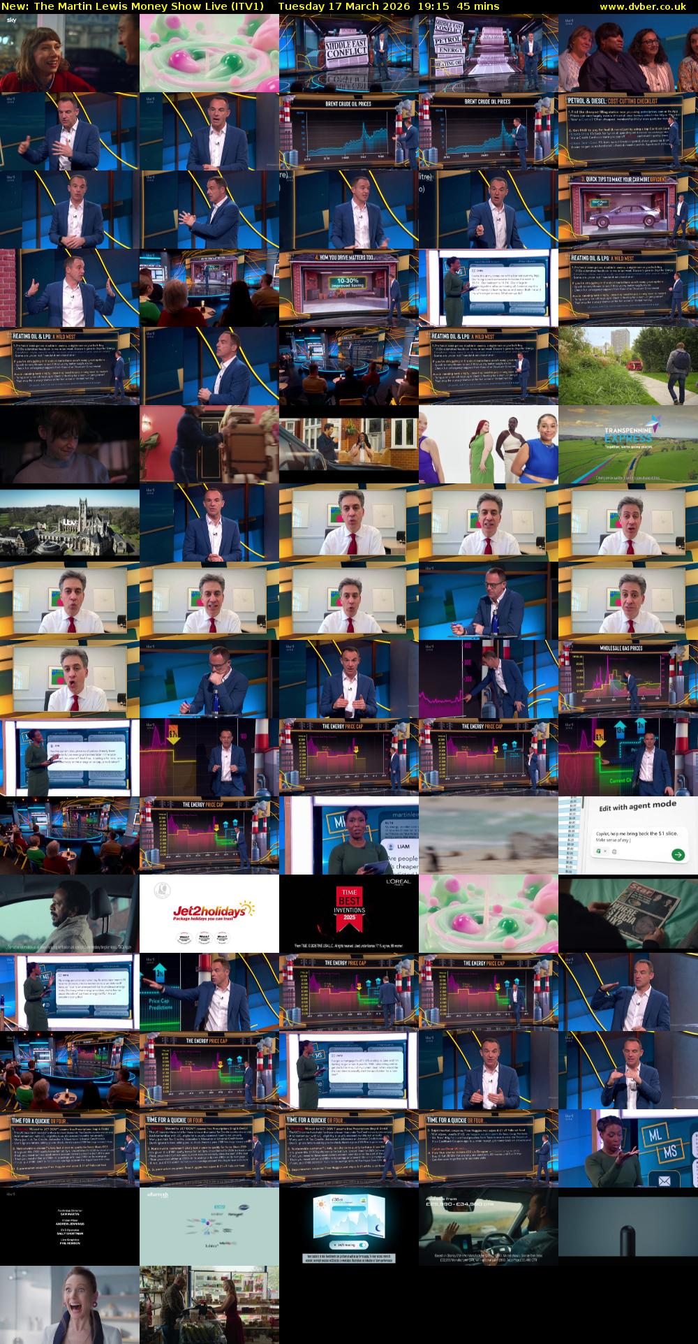 The Martin Lewis Money Show Live (ITV1) Tuesday 17 March 2026 19:15 - 20:00