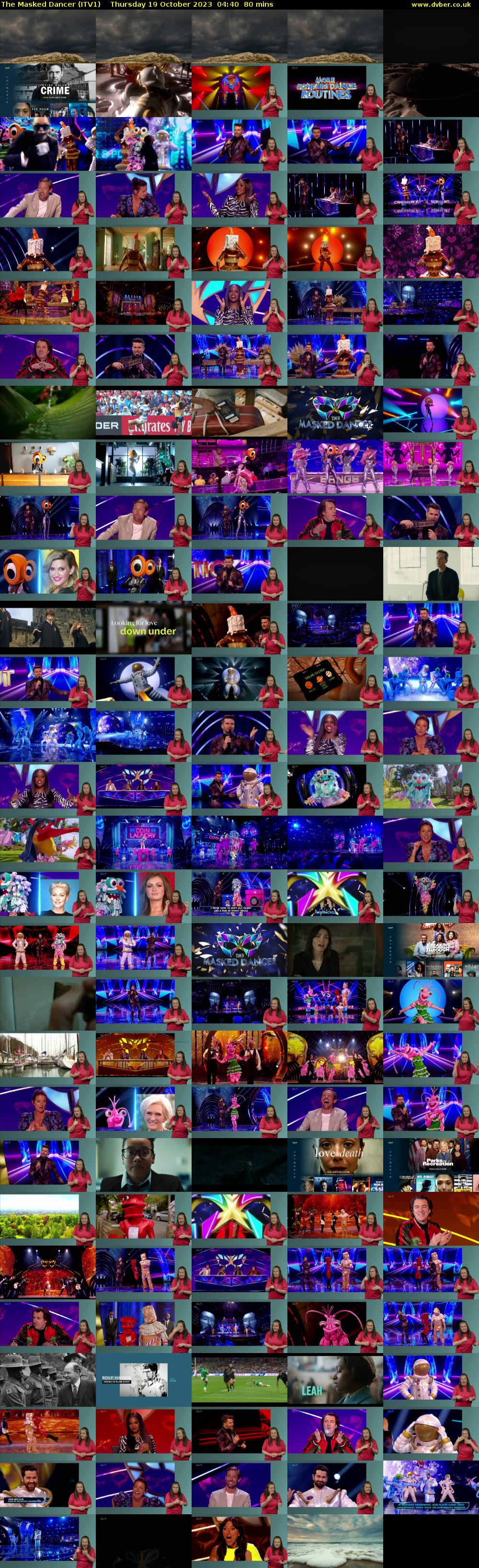The Masked Dancer (ITV1) Thursday 19 October 2023 04:40 - 06:00