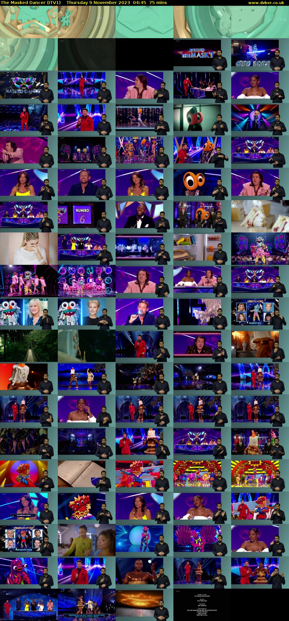 The Masked Dancer (ITV1) Thursday 9 November 2023 04:45 - 06:00