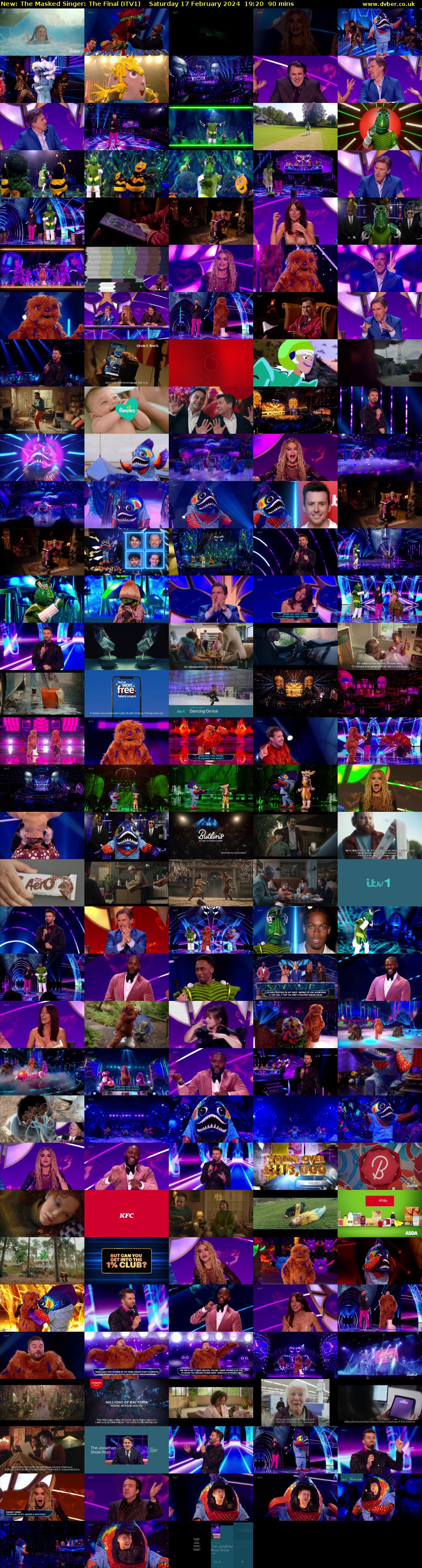 The Masked Singer: The Final (ITV1) Saturday 17 February 2024 19:20 - 20:50