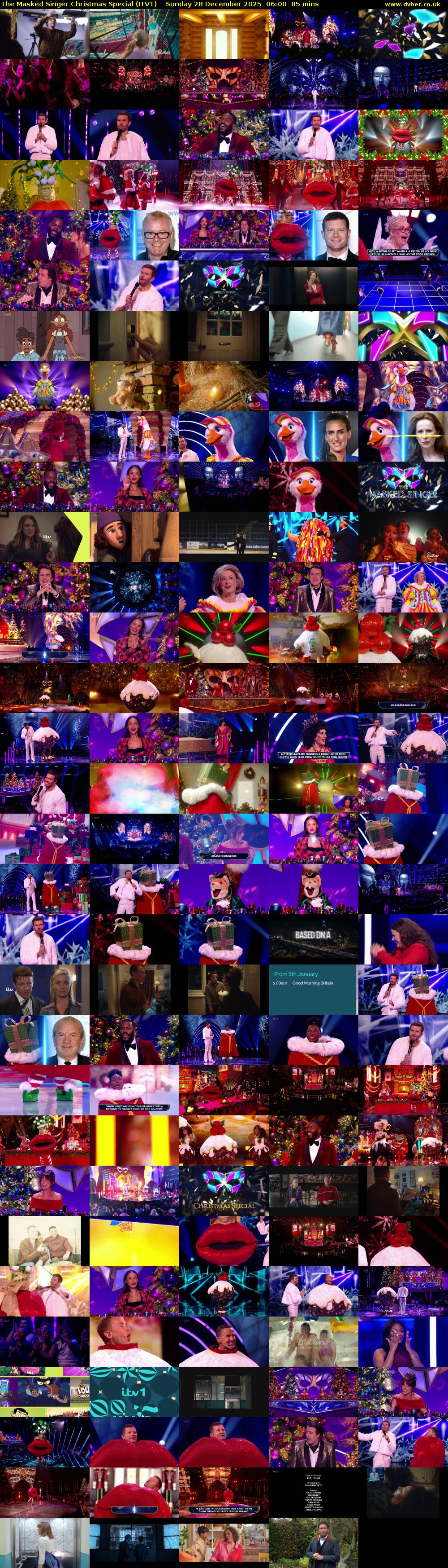 The Masked Singer Christmas Special (ITV1) Sunday 28 December 2025 06:00 - 07:25