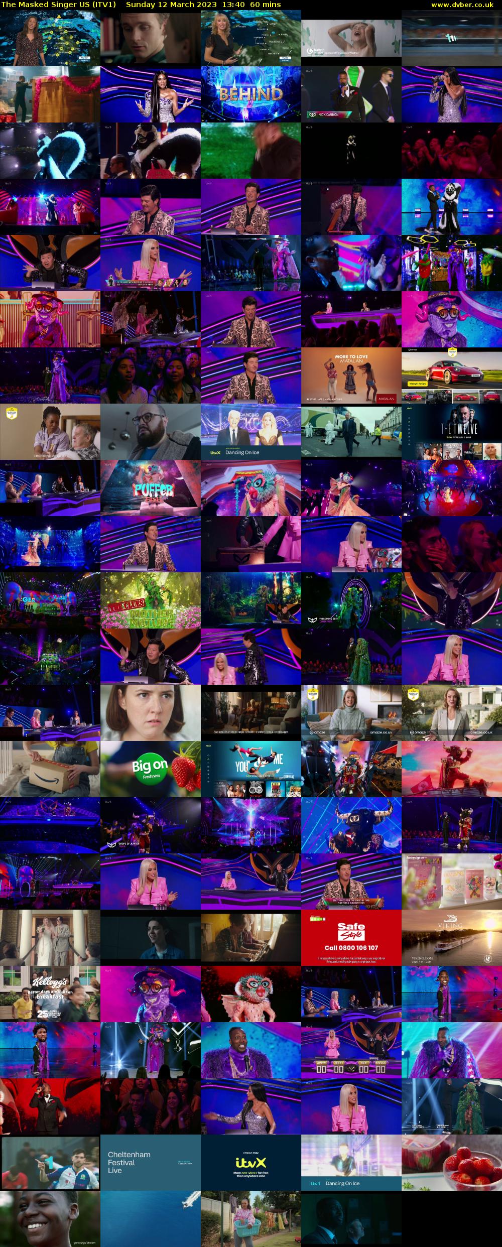 The Masked Singer US (ITV1) Sunday 12 March 2023 13:40 - 14:40