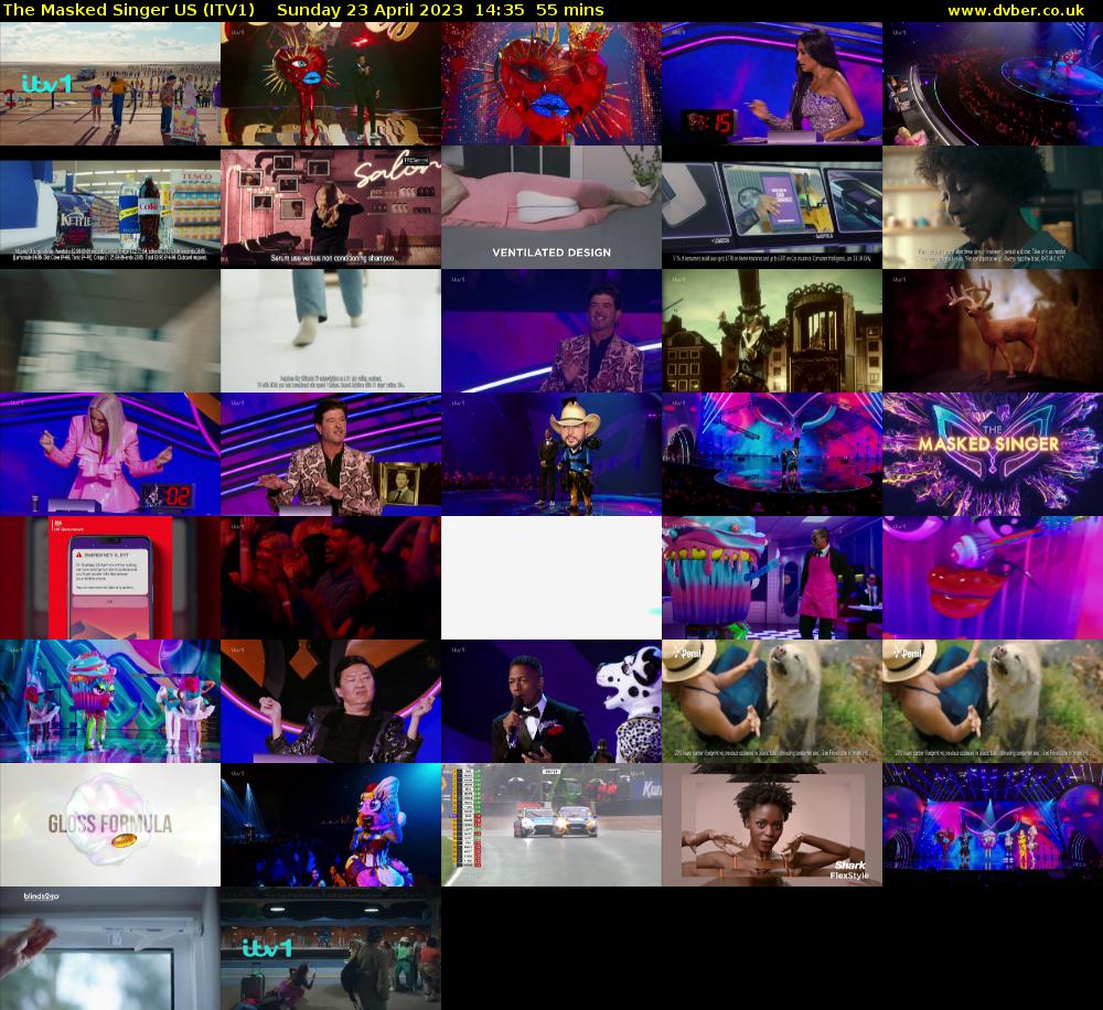 The Masked Singer US (ITV1) Sunday 23 April 2023 14:35 - 15:30