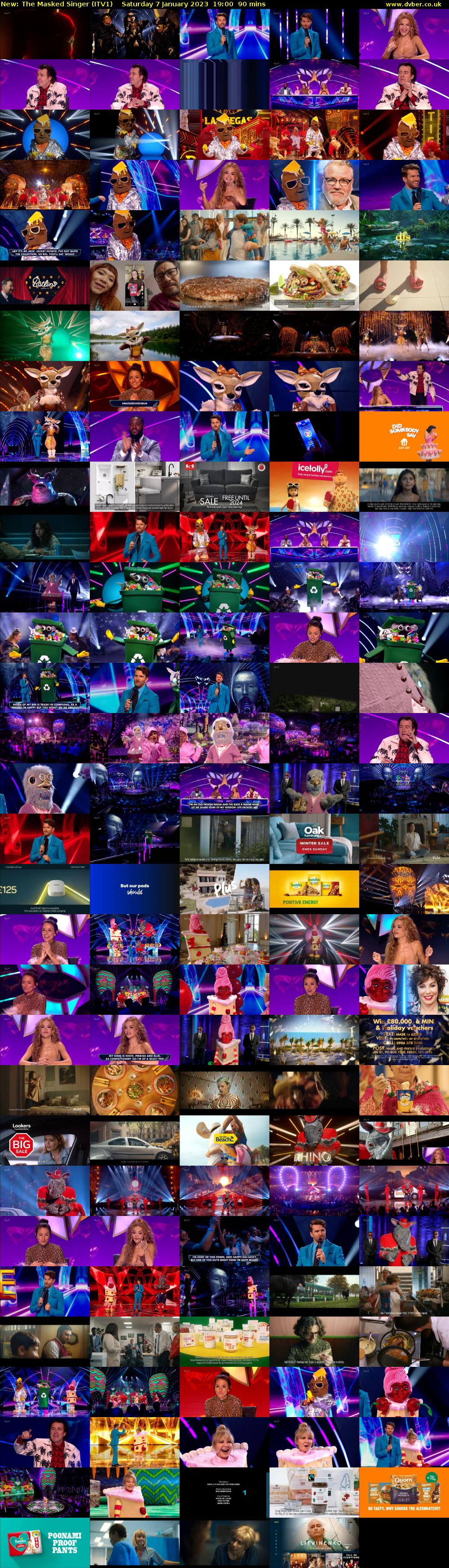 The Masked Singer (ITV1) Saturday 7 January 2023 19:00 - 20:30