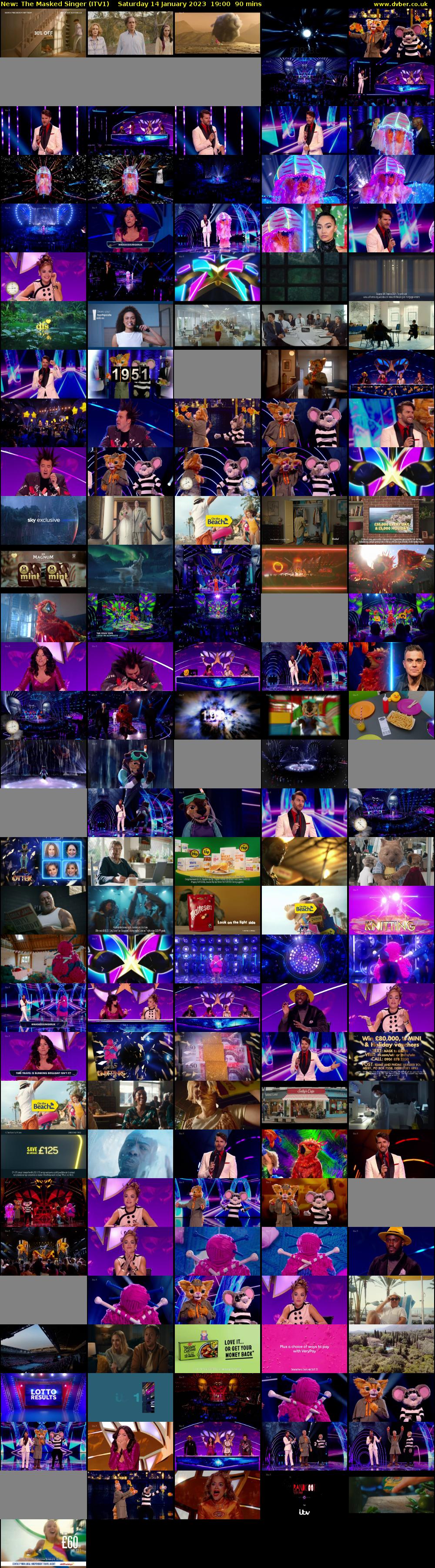The Masked Singer (ITV1) Saturday 14 January 2023 19:00 - 20:30