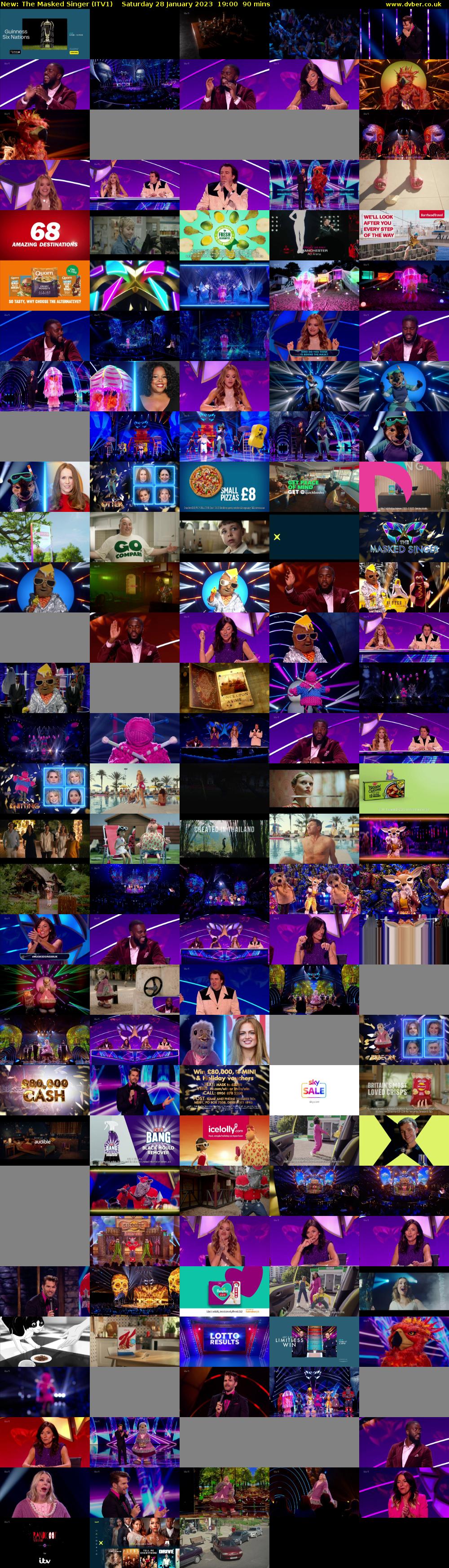 The Masked Singer (ITV1) Saturday 28 January 2023 19:00 - 20:30