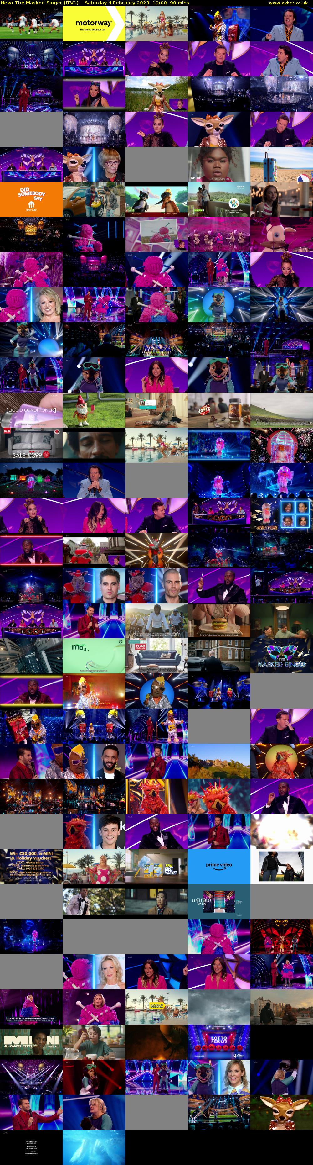 The Masked Singer (ITV1) Saturday 4 February 2023 19:00 - 20:30