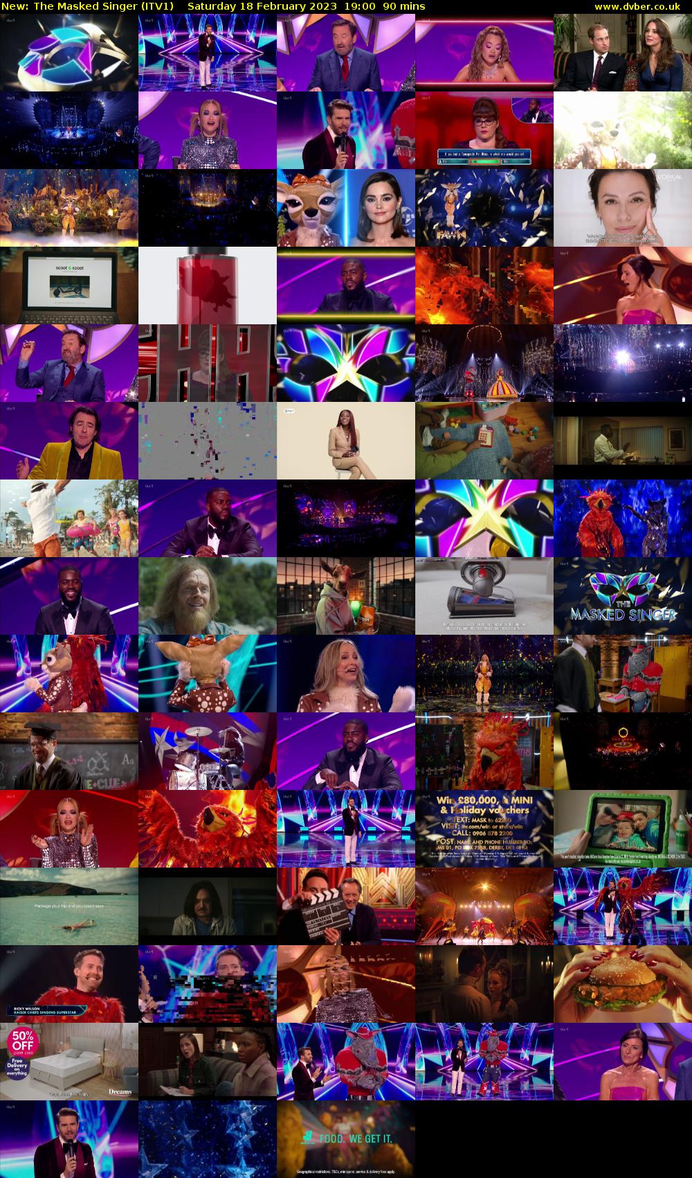 The Masked Singer (ITV1) Saturday 18 February 2023 19:00 - 20:30