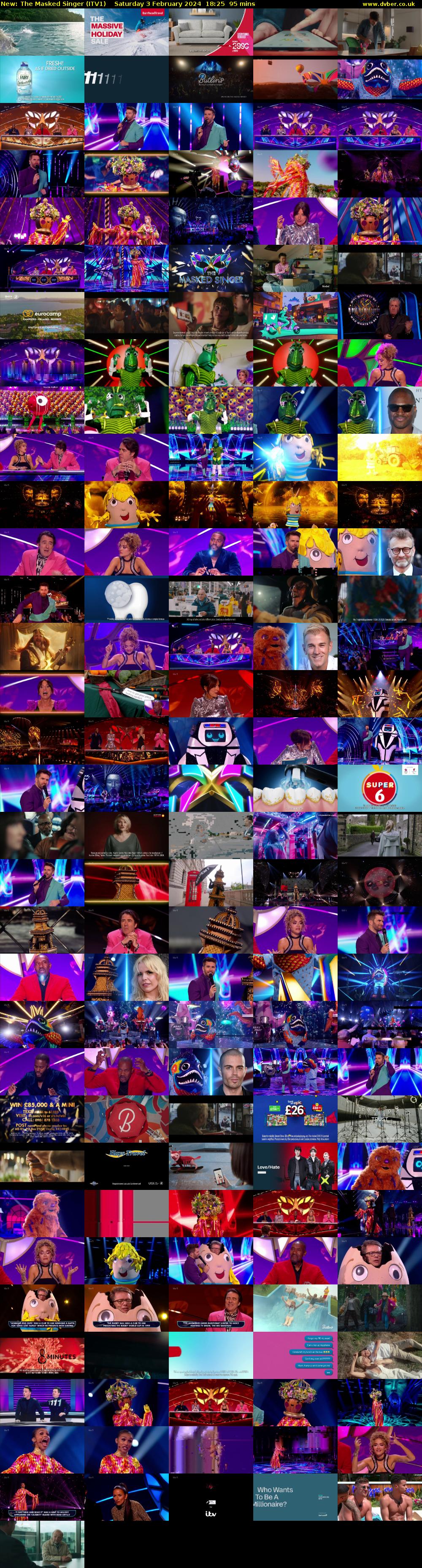 The Masked Singer (ITV1) Saturday 3 February 2024 18:25 - 20:00