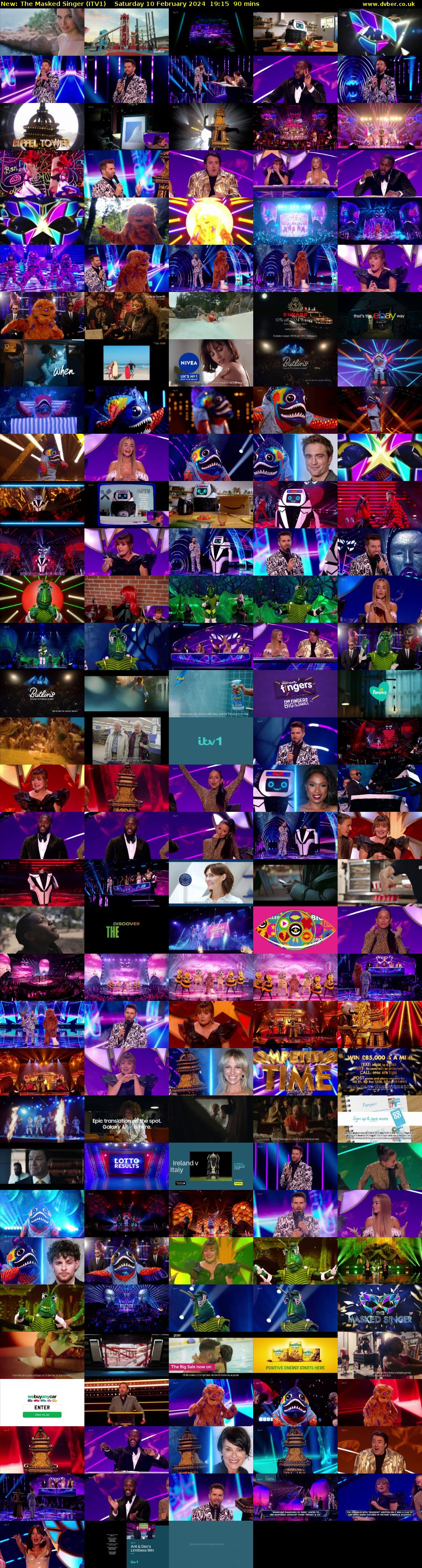 The Masked Singer (ITV1) Saturday 10 February 2024 19:15 - 20:45