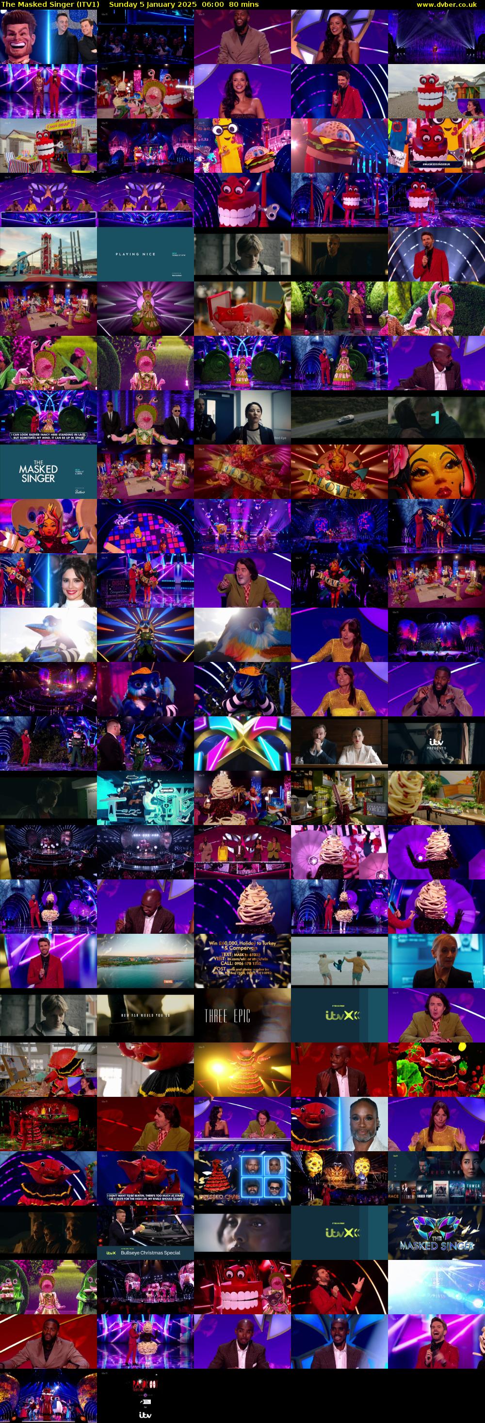 The Masked Singer (ITV1) Sunday 5 January 2025 06:00 - 07:20