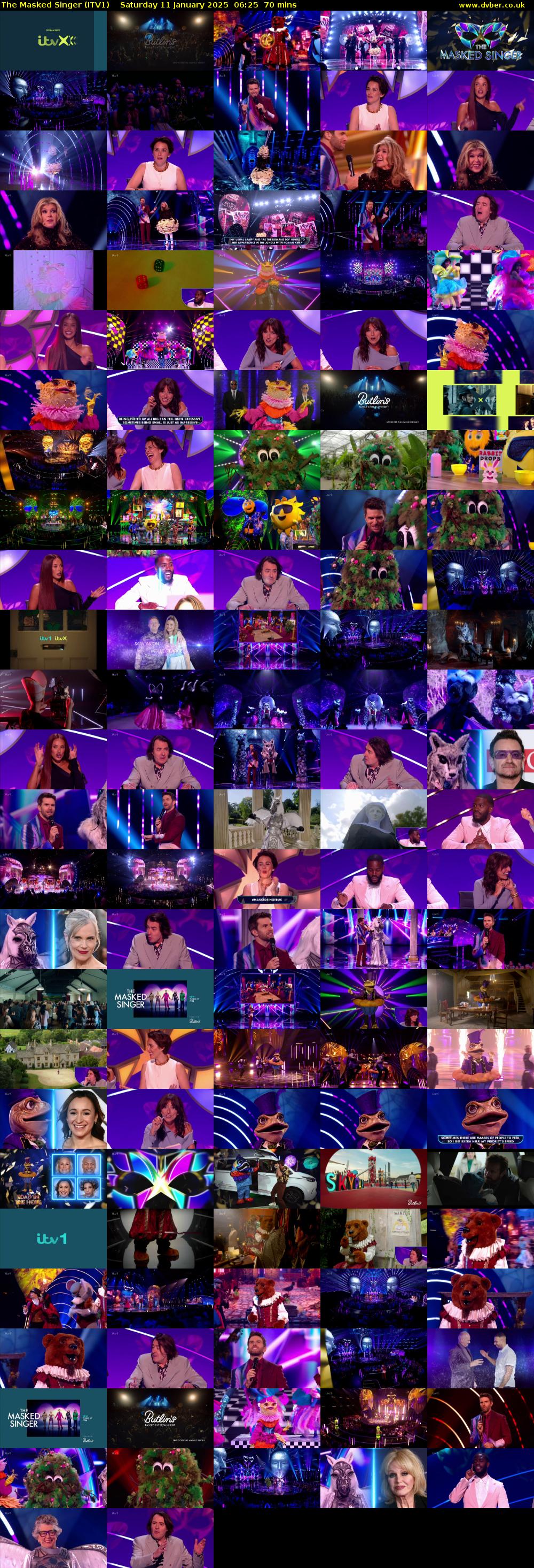 The Masked Singer (ITV1) Saturday 11 January 2025 06:25 - 07:35
