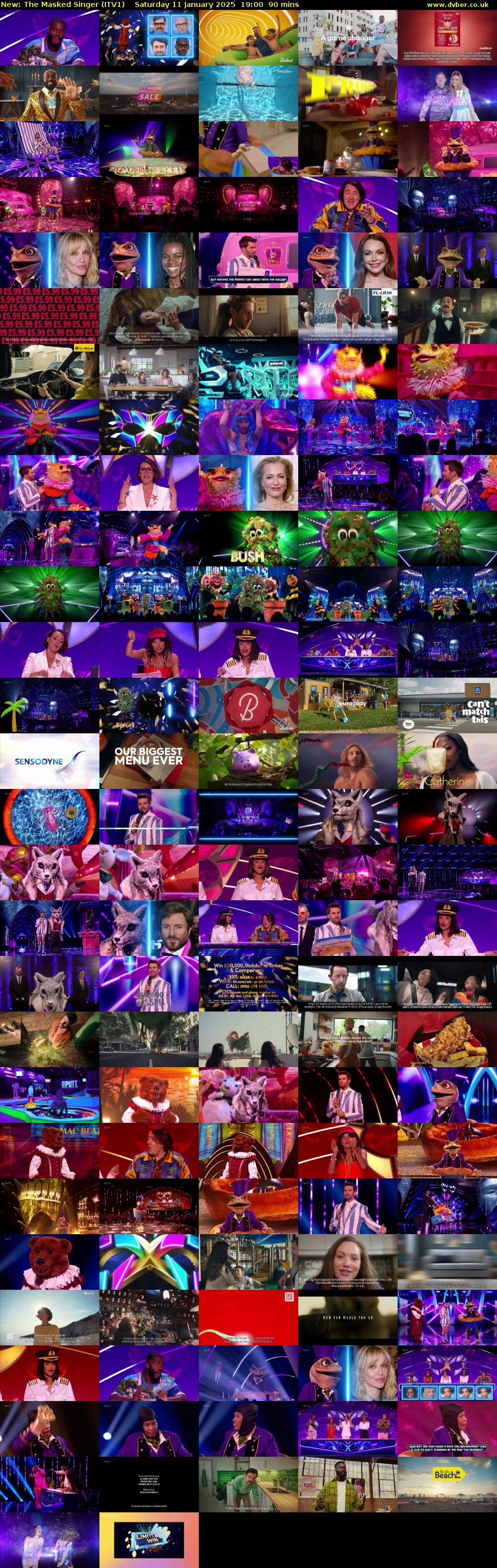 The Masked Singer (ITV1) Saturday 11 January 2025 19:00 - 20:30