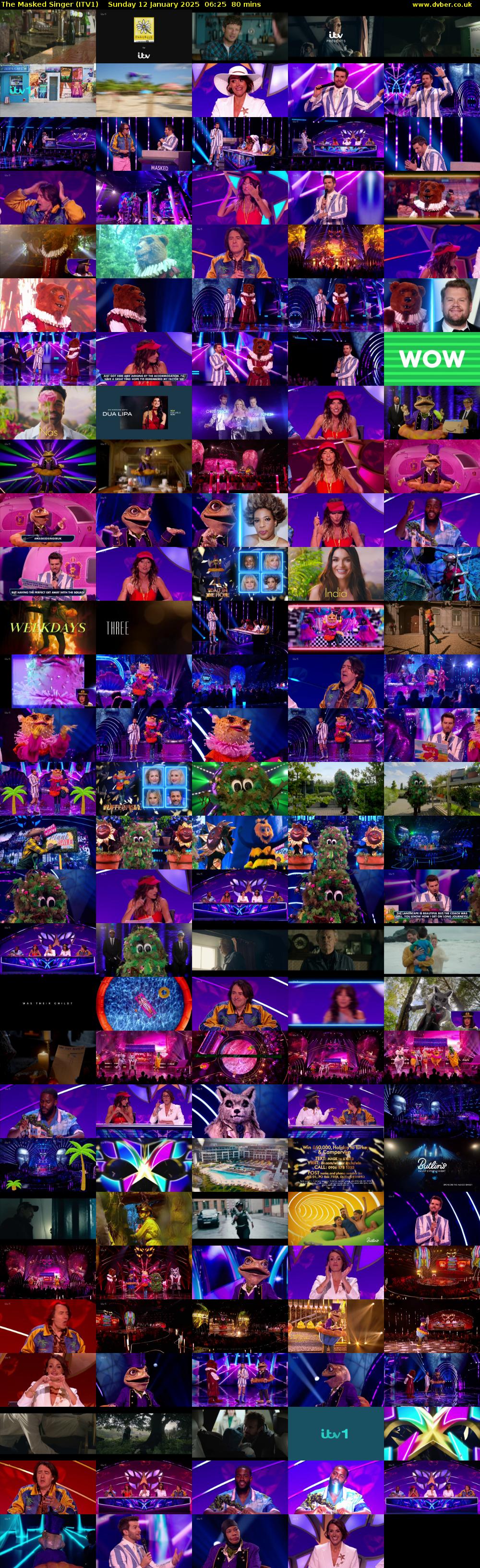 The Masked Singer (ITV1) Sunday 12 January 2025 06:25 - 07:45