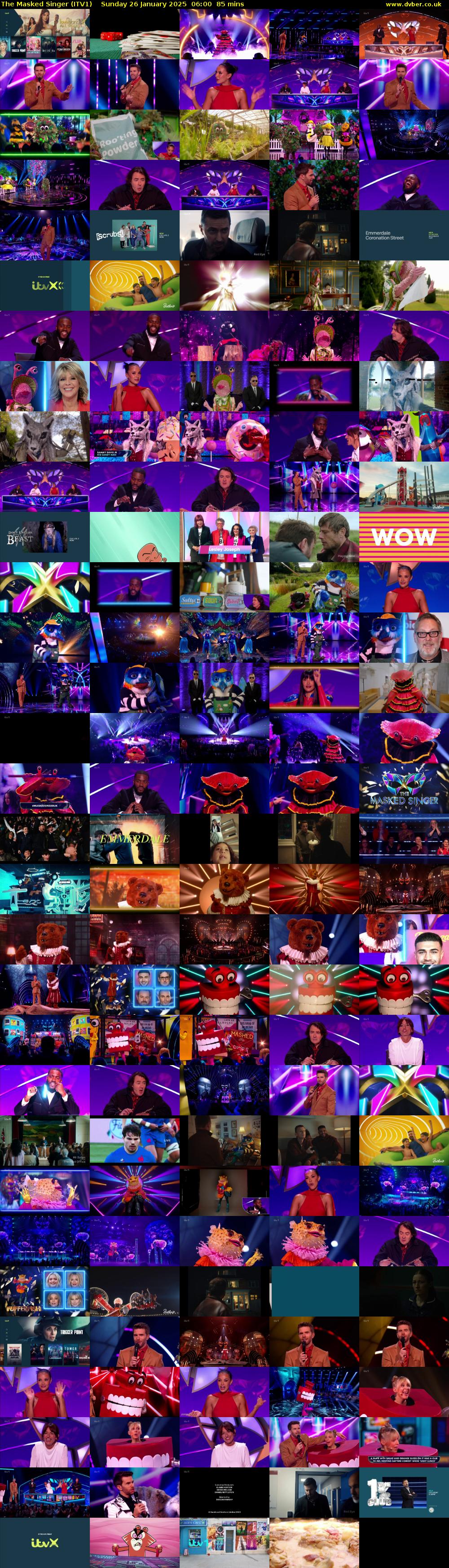 The Masked Singer (ITV1) Sunday 26 January 2025 06:00 - 07:25
