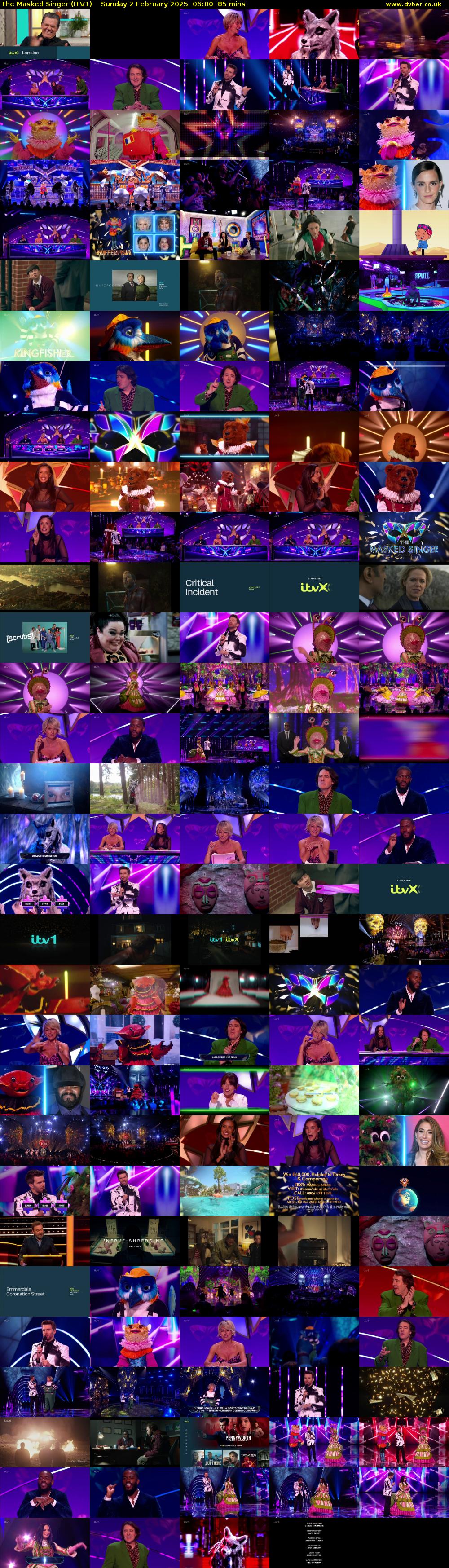 The Masked Singer (ITV1) Sunday 2 February 2025 06:00 - 07:25