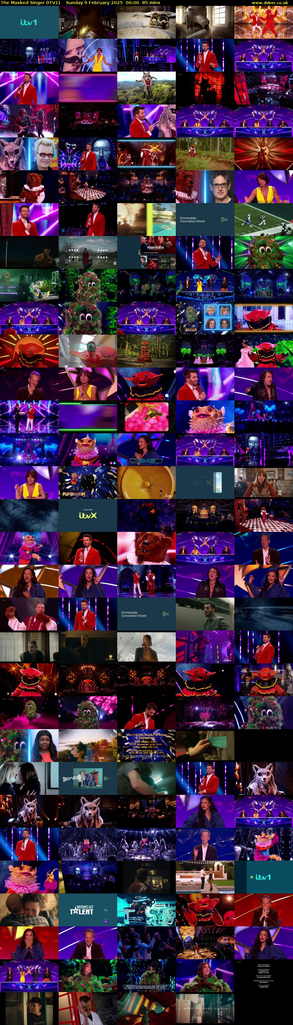 The Masked Singer (ITV1) Sunday 9 February 2025 06:00 - 07:25