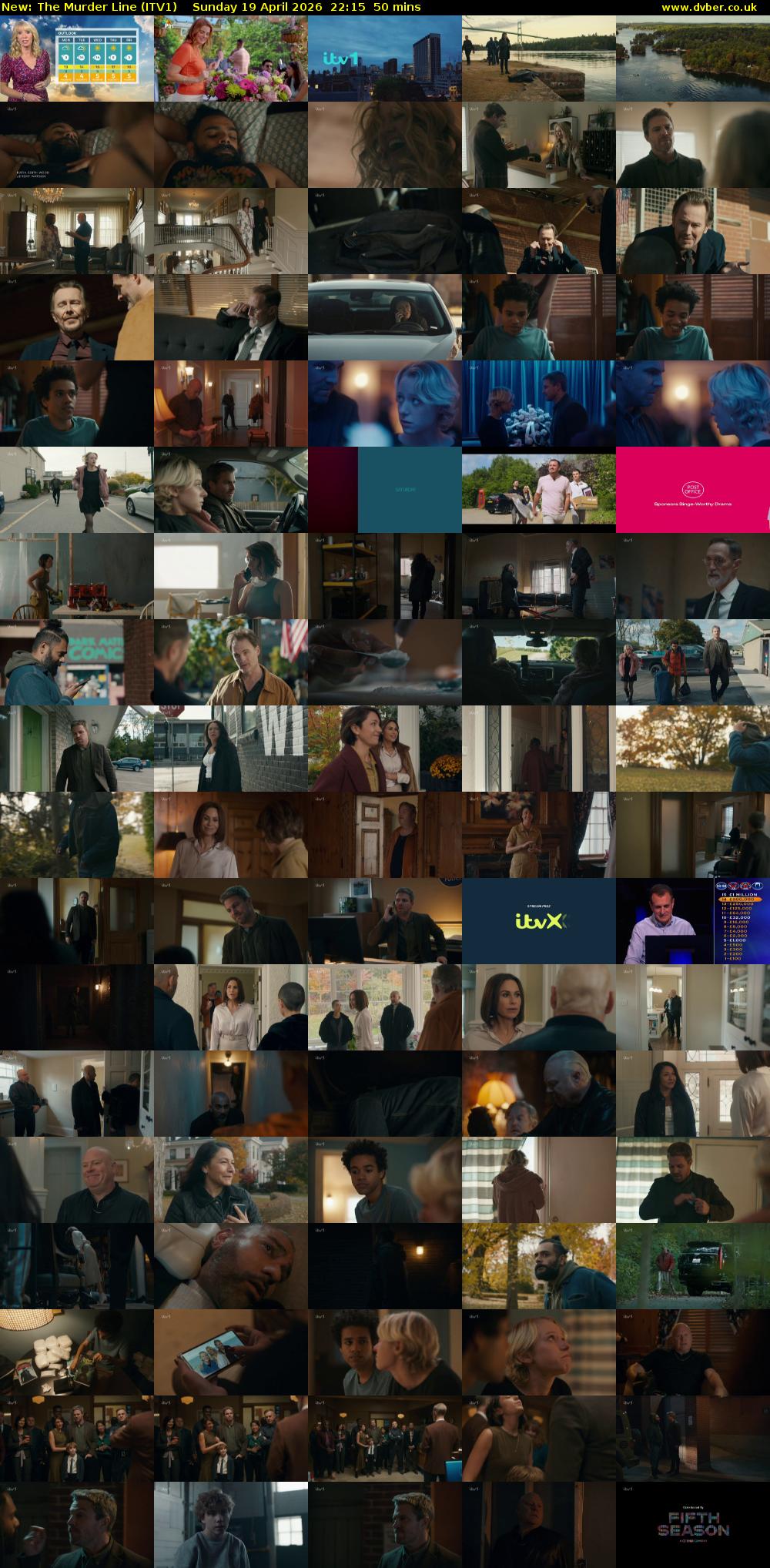 The Murder Line (ITV1) Sunday 19 April 2026 22:15 - 23:05