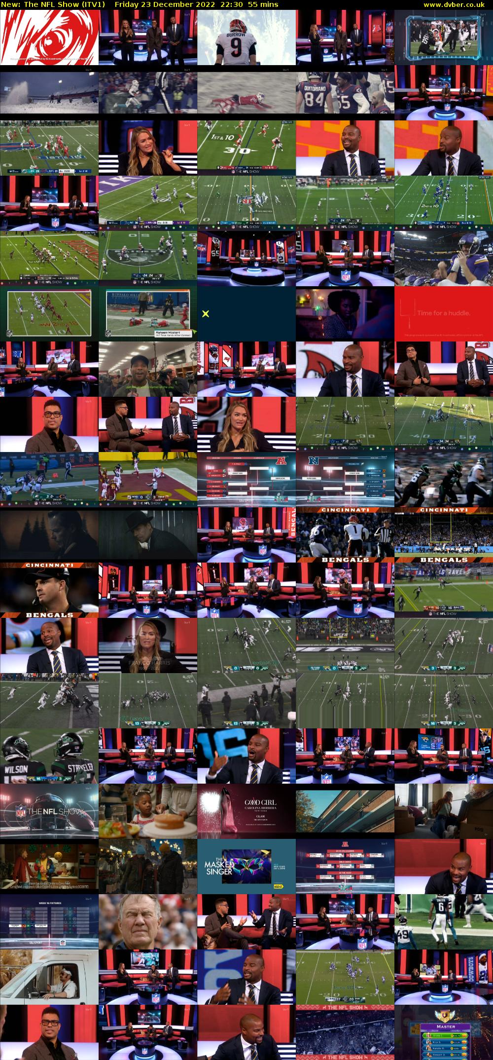 The NFL Show (ITV1) Friday 23 December 2022 22:30 - 23:25