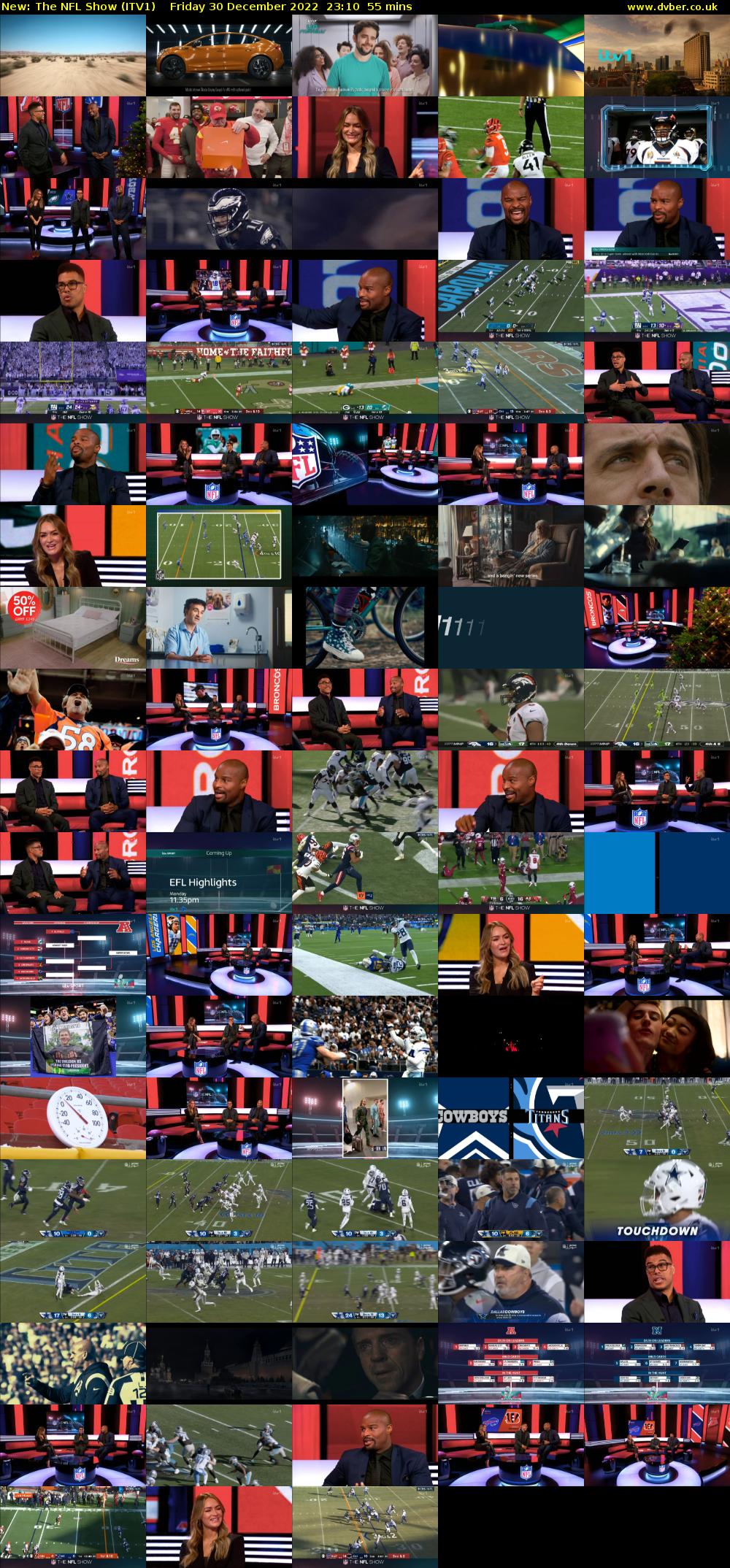 The NFL Show (ITV1) Friday 30 December 2022 23:10 - 00:05