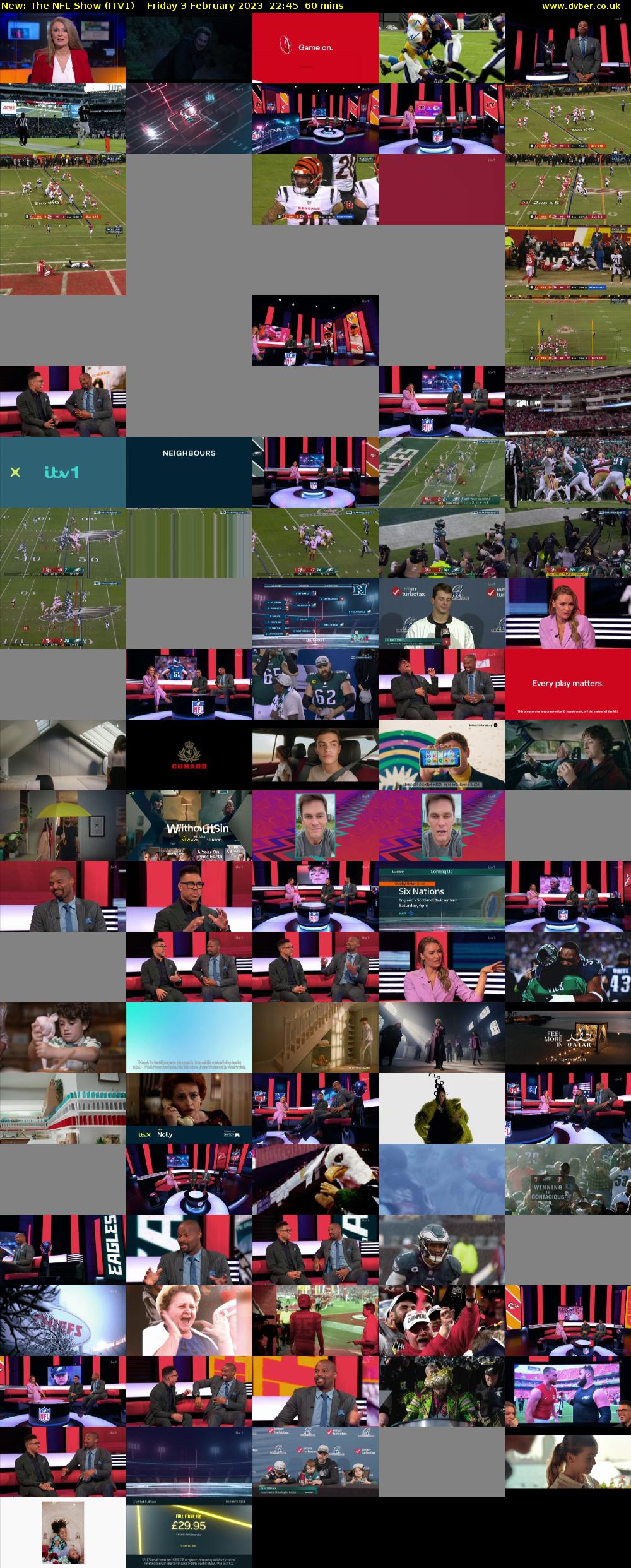 The NFL Show (ITV1) Friday 3 February 2023 22:45 - 23:45