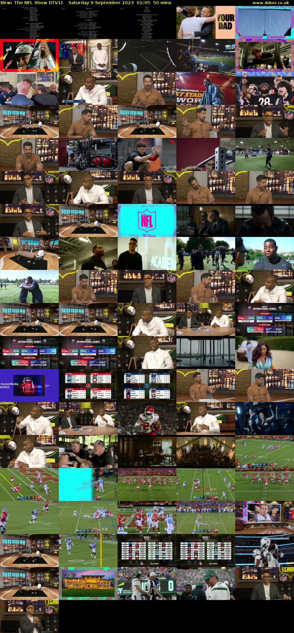 The NFL Show (ITV1) Saturday 9 September 2023 01:05 - 01:55