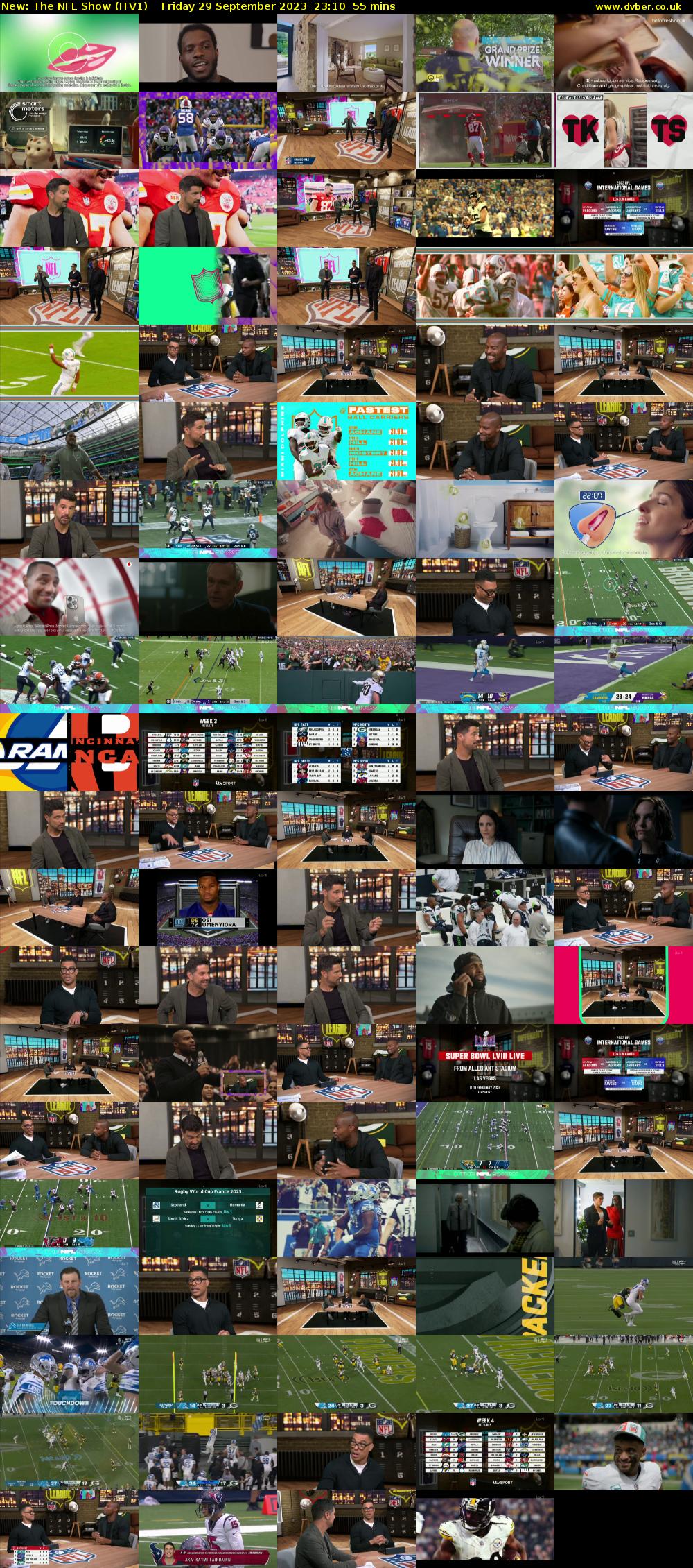 The NFL Show (ITV1) Friday 29 September 2023 23:10 - 00:05