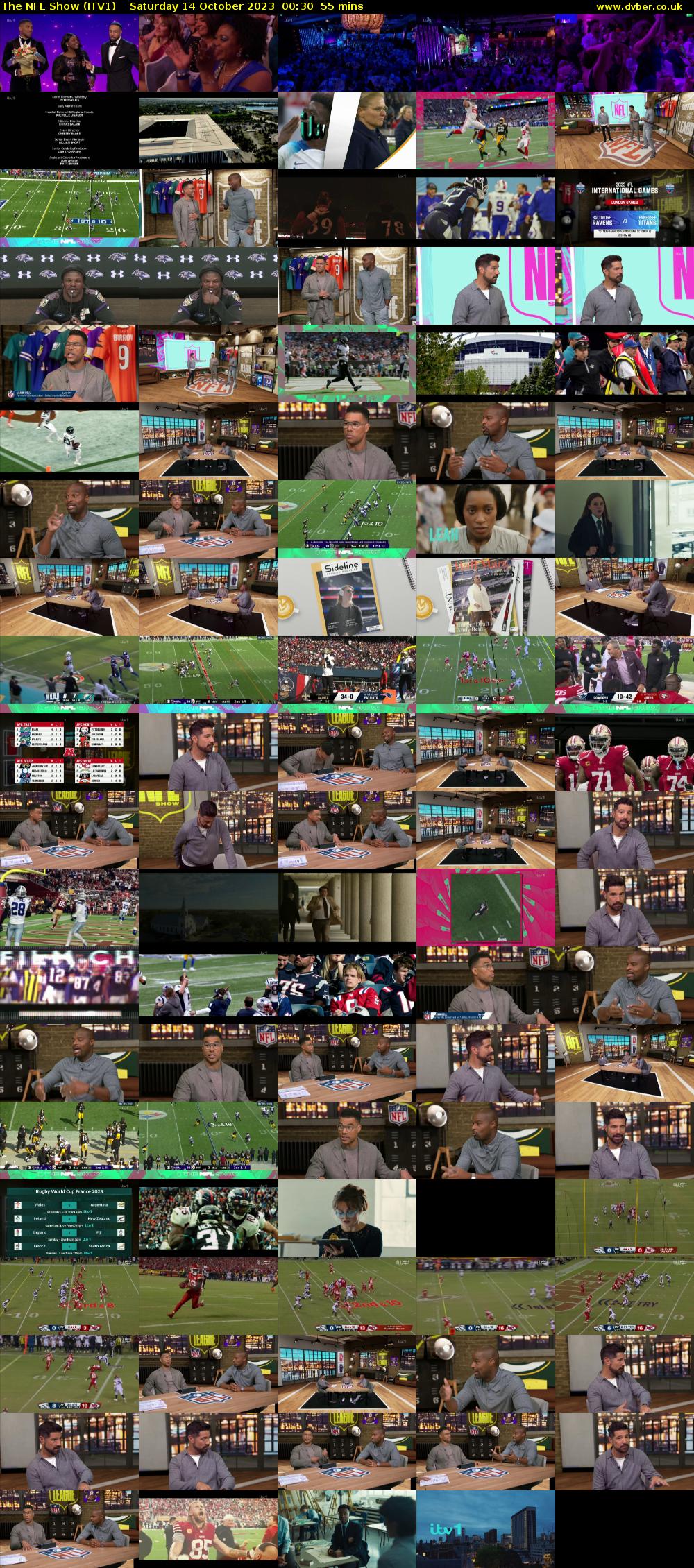 The NFL Show (ITV1) Saturday 14 October 2023 00:30 - 01:25