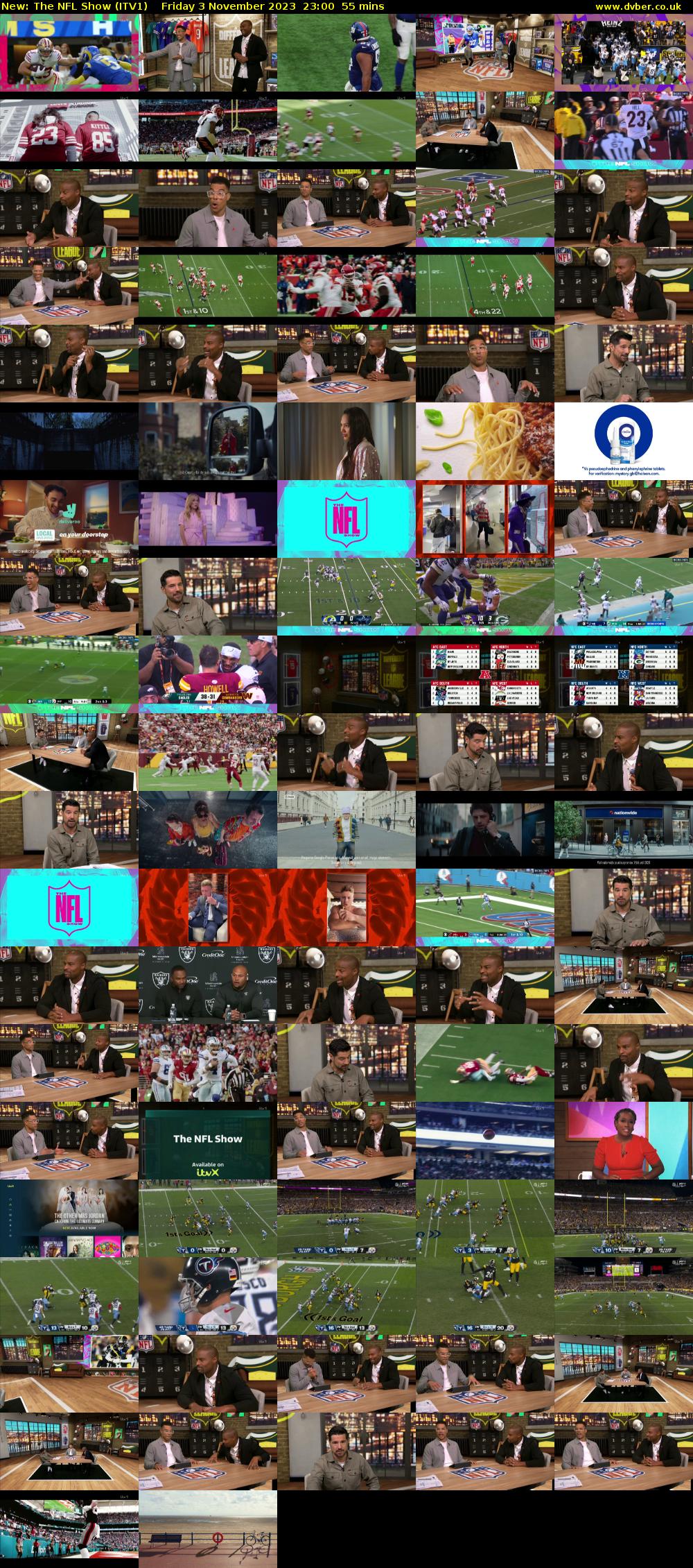The NFL Show (ITV1) Friday 3 November 2023 23:00 - 23:55