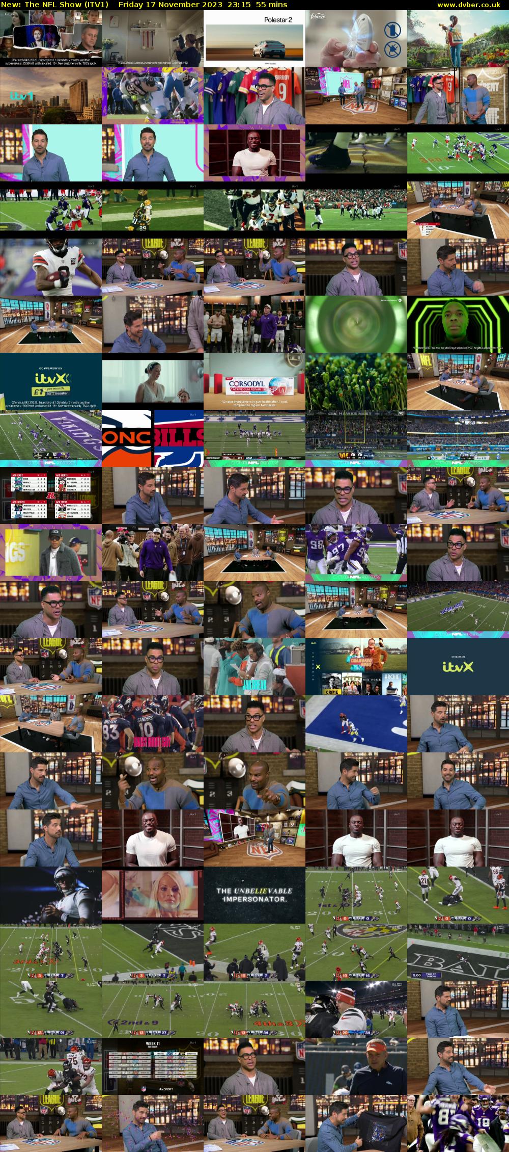 The NFL Show (ITV1) Friday 17 November 2023 23:15 - 00:10