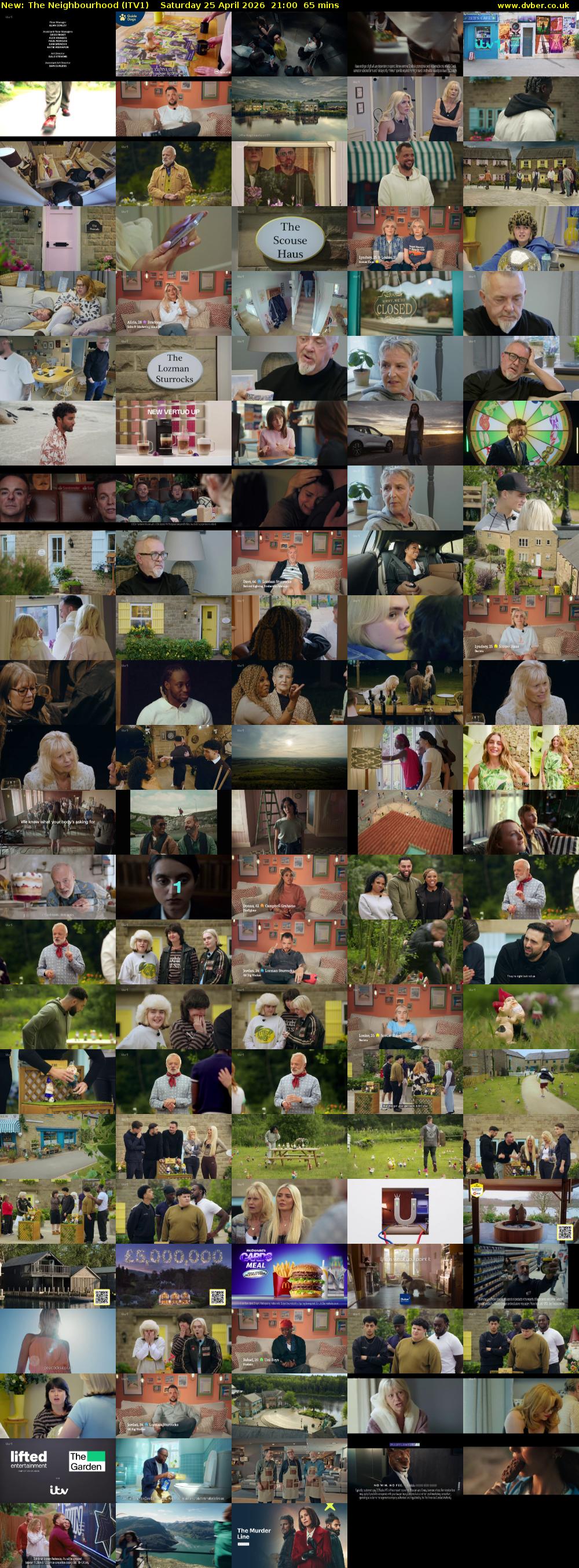 The Neighbourhood (ITV1) Saturday 25 April 2026 21:00 - 22:05