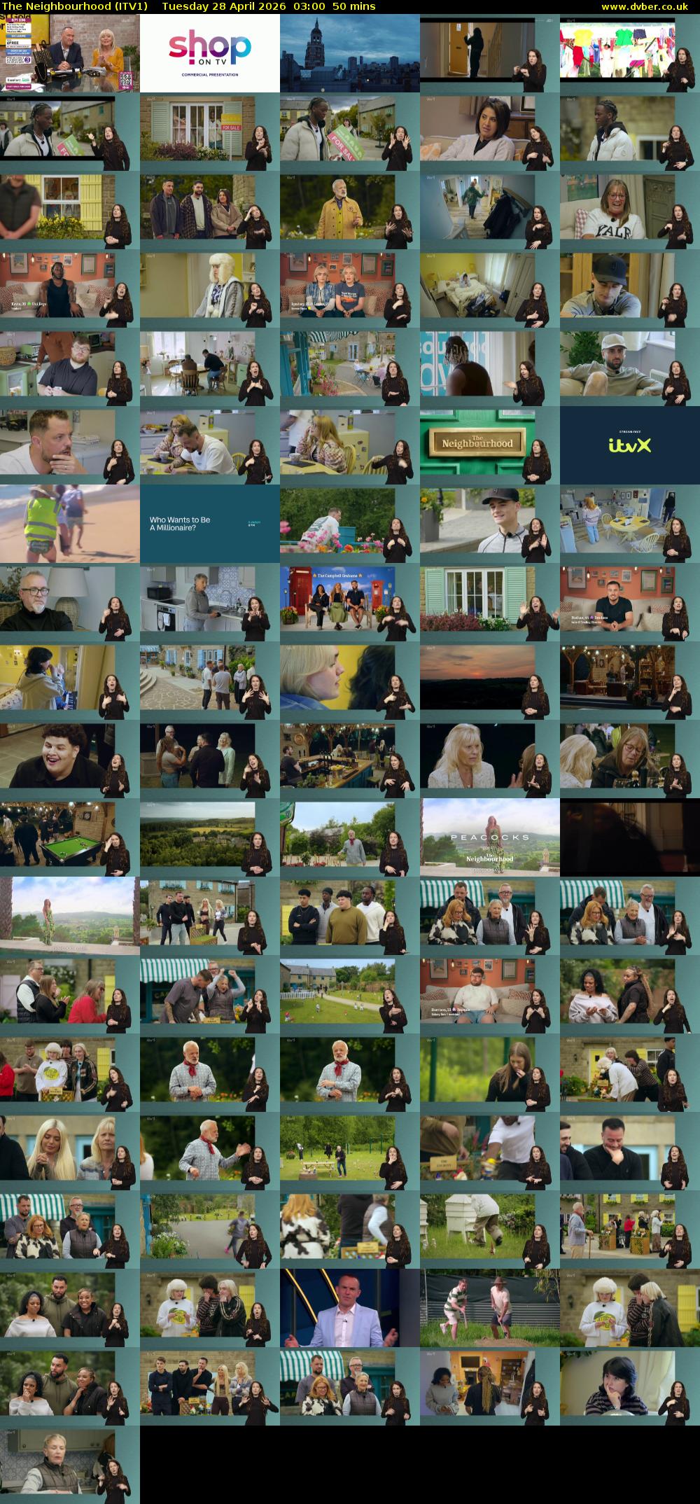 The Neighbourhood (ITV1) Tuesday 28 April 2026 03:00 - 03:50