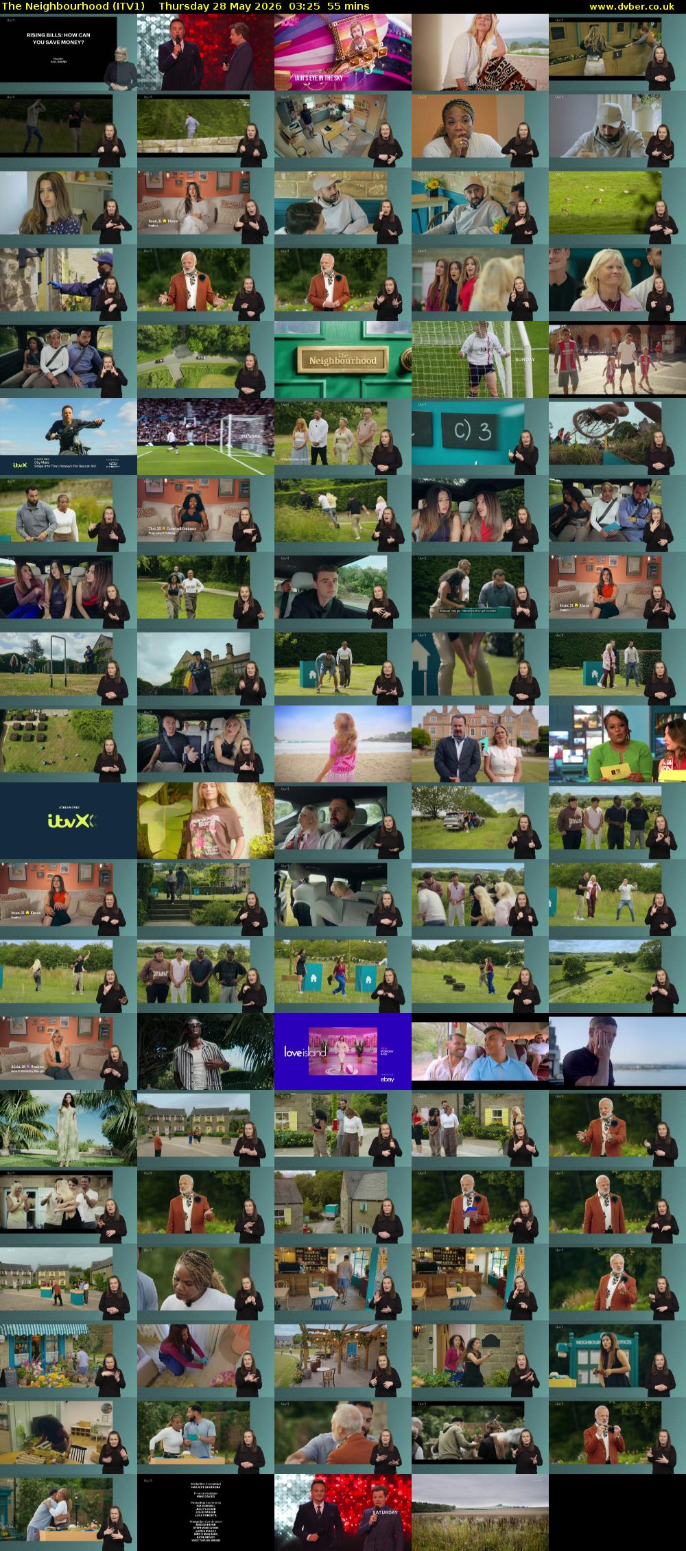 The Neighbourhood (ITV1) Thursday 28 May 2026 03:25 - 04:20
