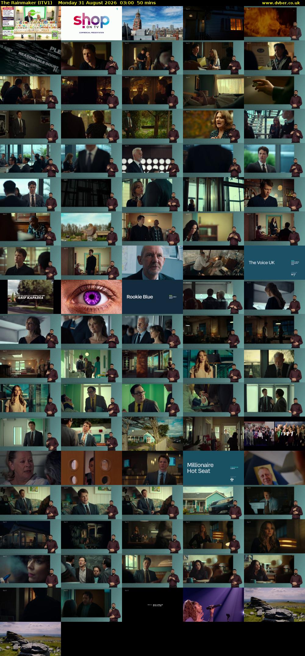 The Rainmaker (ITV1) Monday 31 August 2026 03:00 - 03:50
