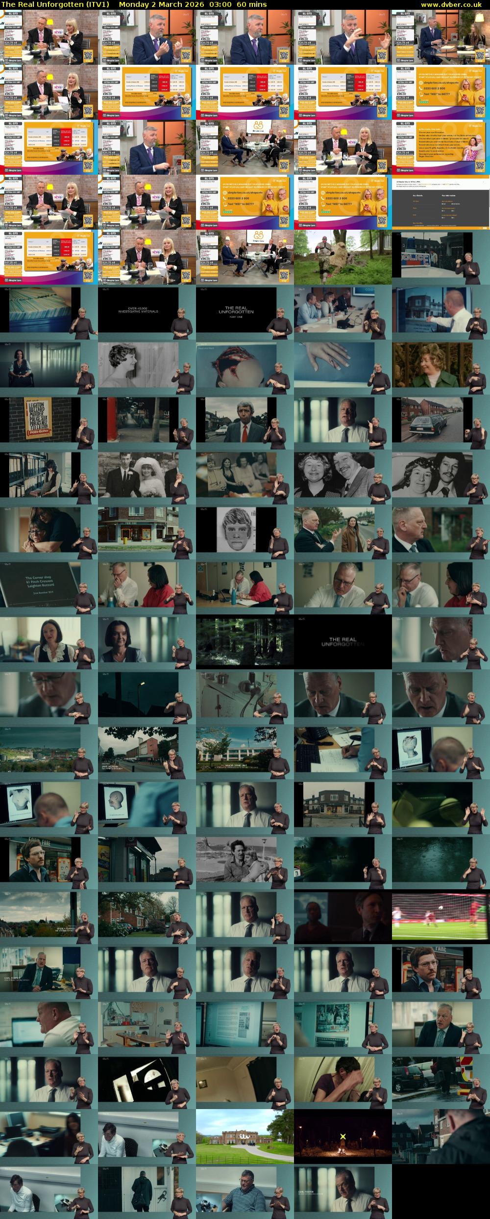 The Real Unforgotten (ITV1) Monday 2 March 2026 03:00 - 04:00