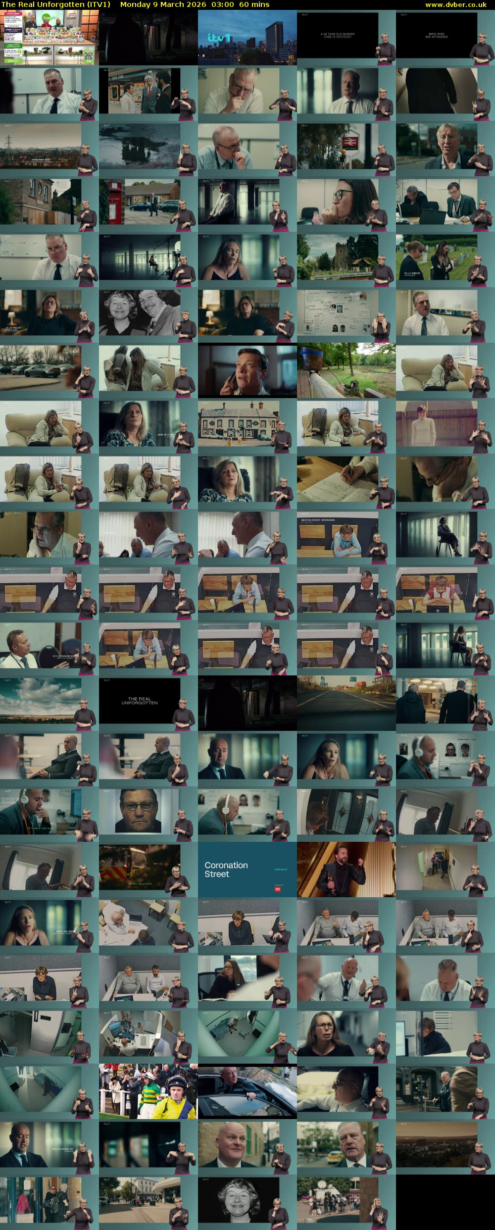 The Real Unforgotten (ITV1) Monday 9 March 2026 03:00 - 04:00