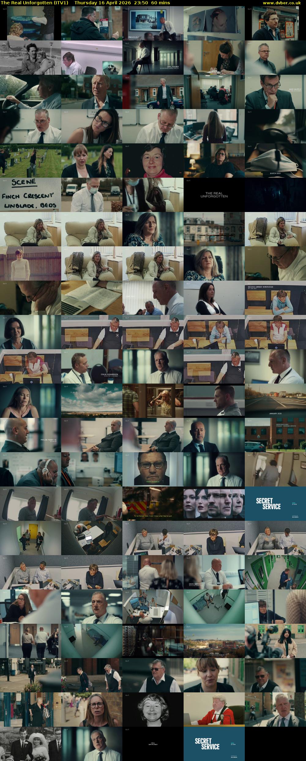 The Real Unforgotten (ITV1) Thursday 16 April 2026 23:50 - 00:50