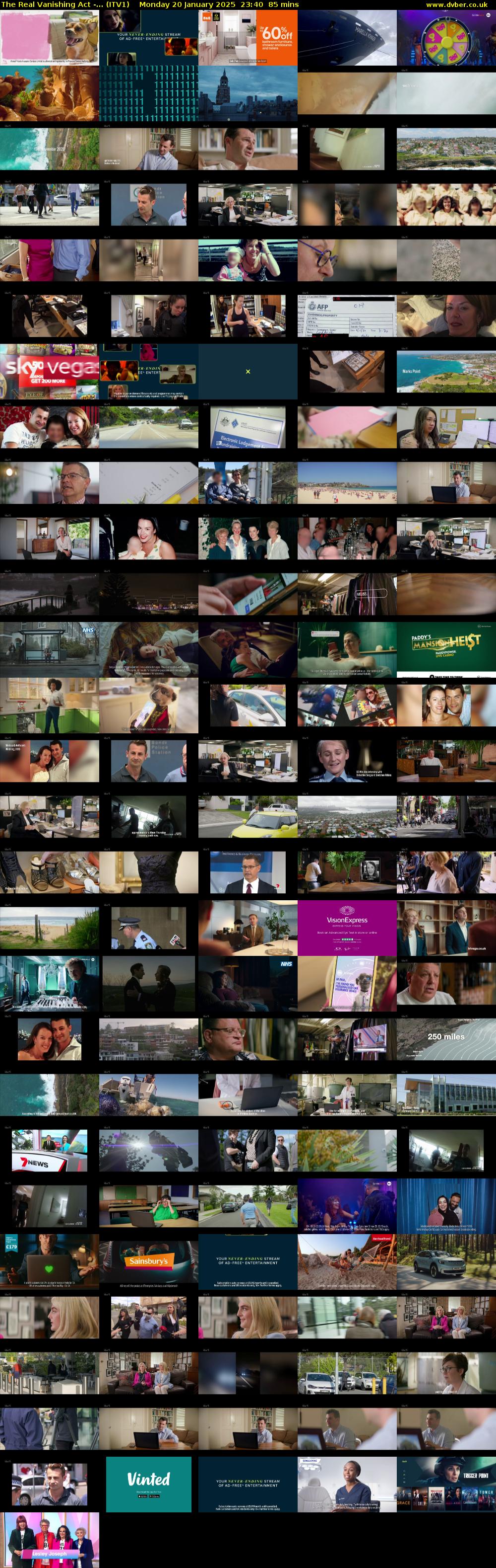 The Real Vanishing Act -... (ITV1) Monday 20 January 2025 23:40 - 01:05