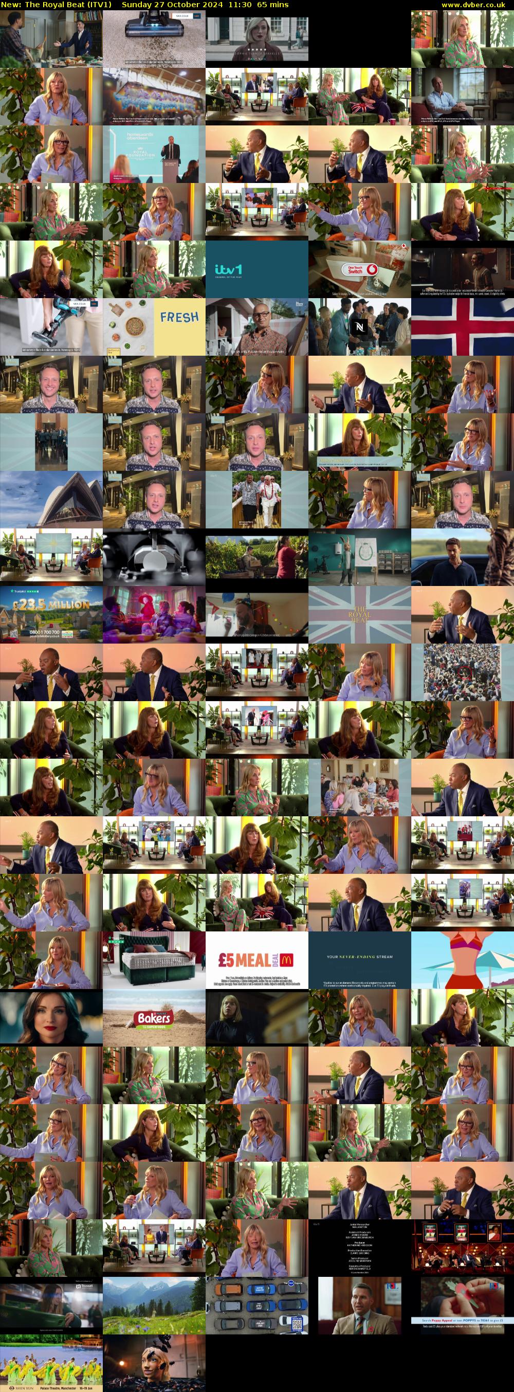 The Royal Beat (ITV1) Sunday 27 October 2024 11:30 - 12:35