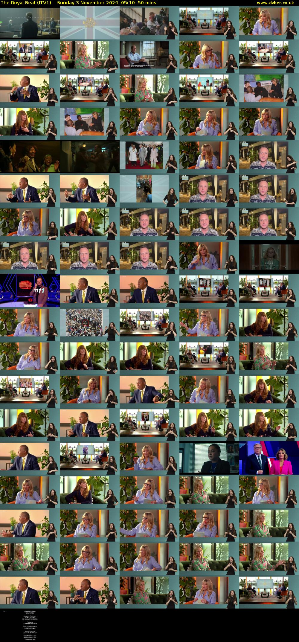 The Royal Beat (ITV1) Sunday 3 November 2024 05:10 - 06:00