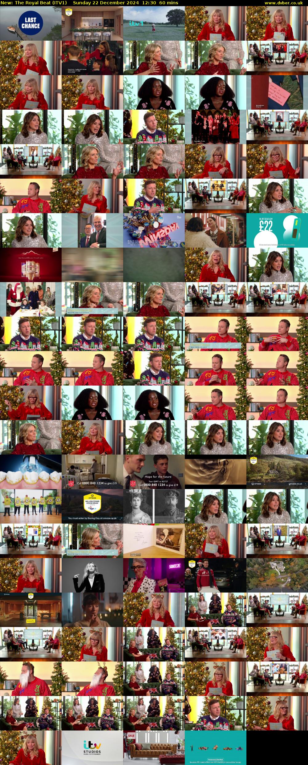 The Royal Beat (ITV1) Sunday 22 December 2024 12:30 - 13:30